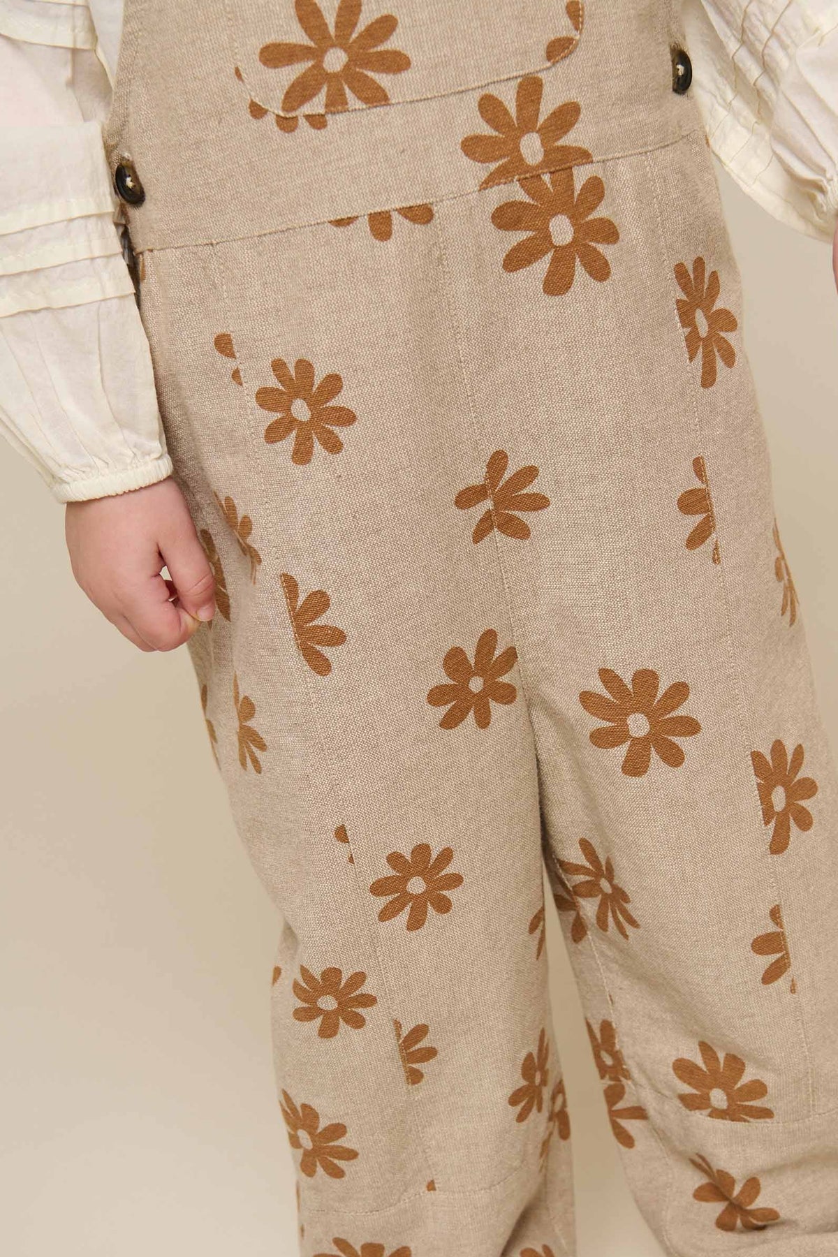 Printet bomuldsoverall - Kids - Sand | 101210 Molly