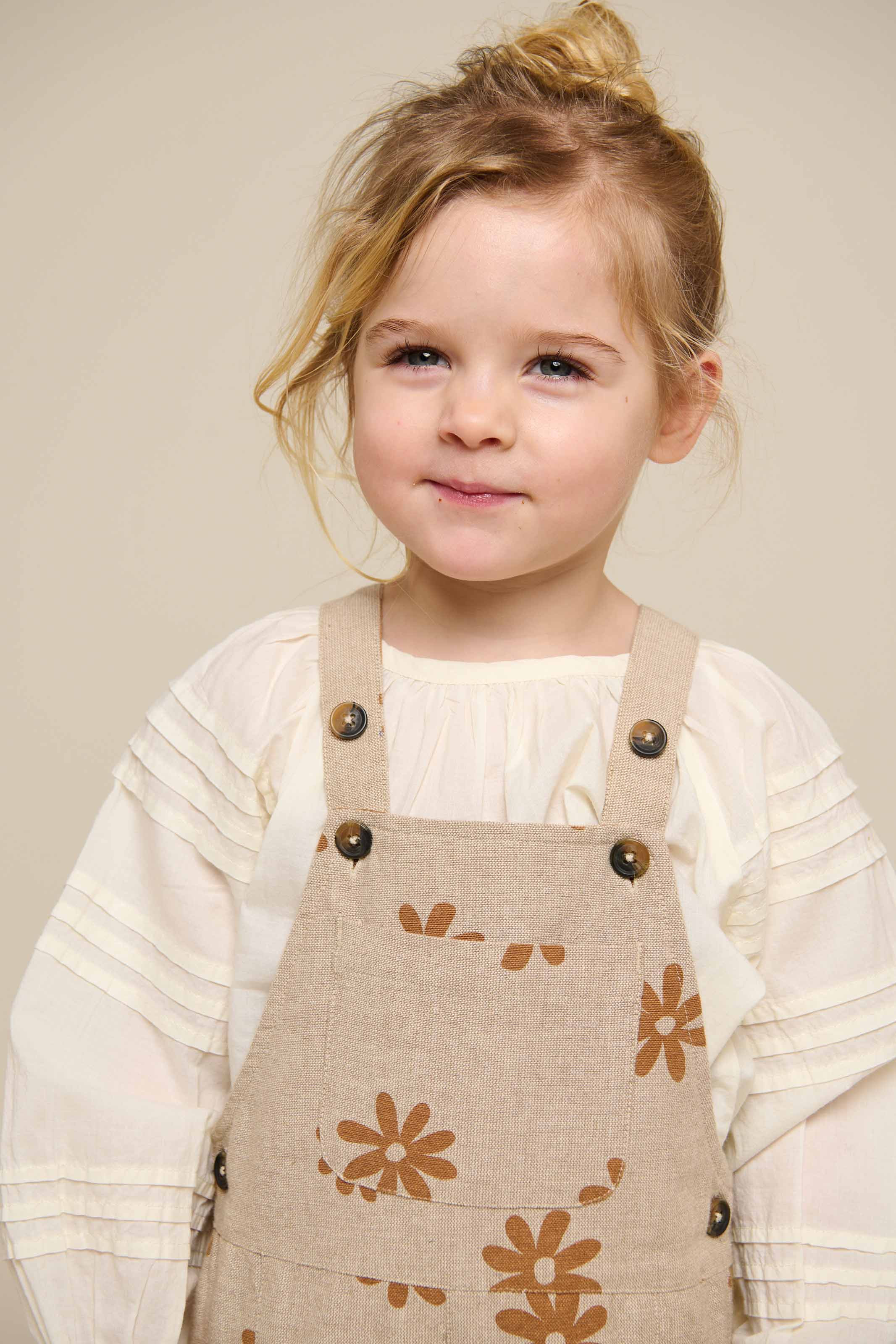 Printet bomuldsoverall - Kids - Sand | 101210 Molly
