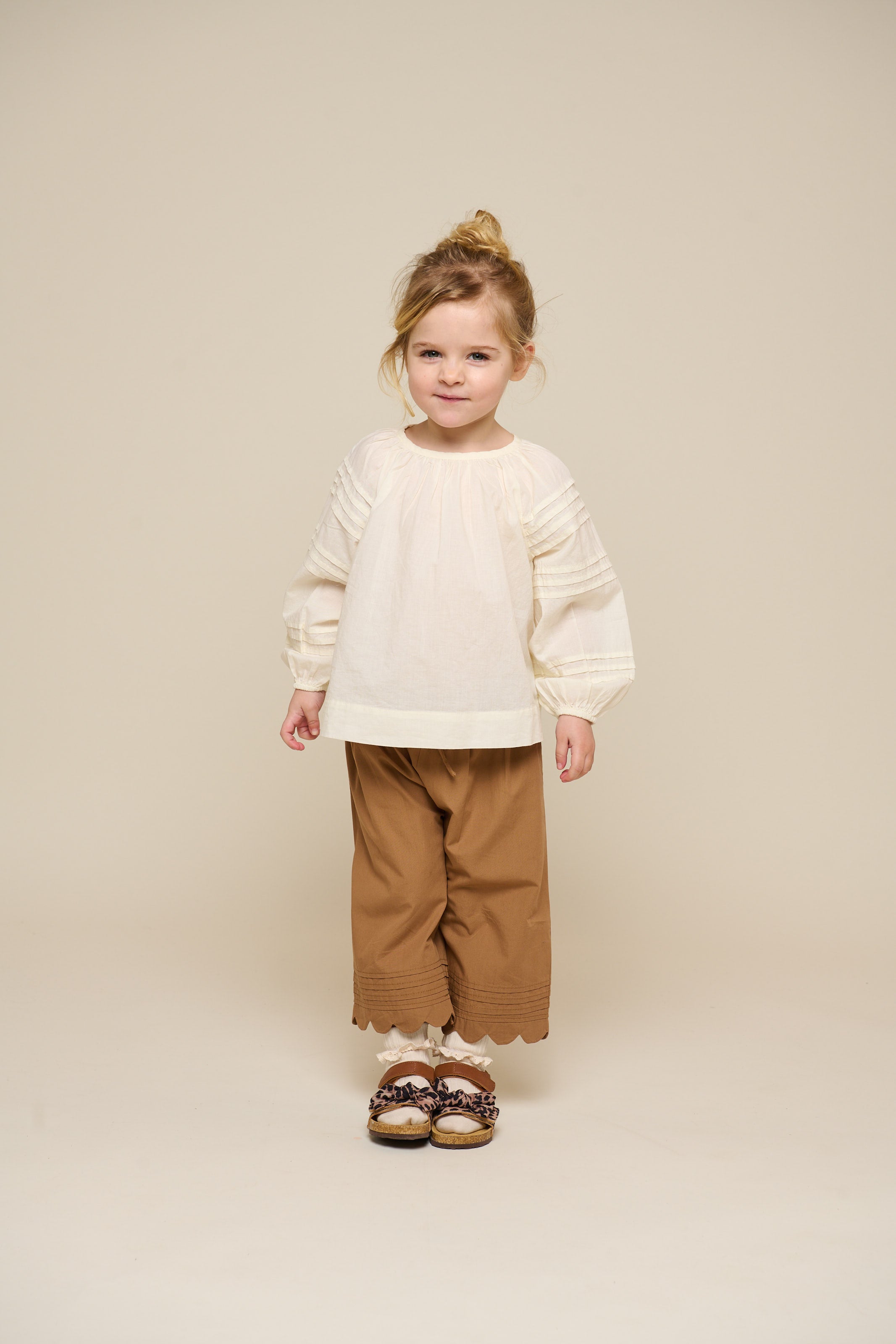 Langærmet bluse - Kids - Offwhite | 100988 Willa