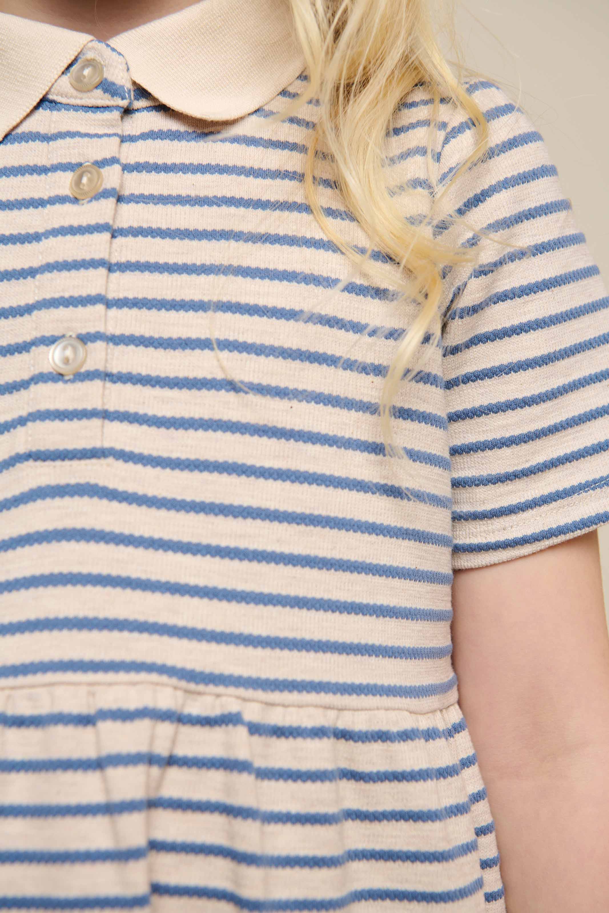 Stribet jersey kjole - Tween - Blue | 101013 Emmie