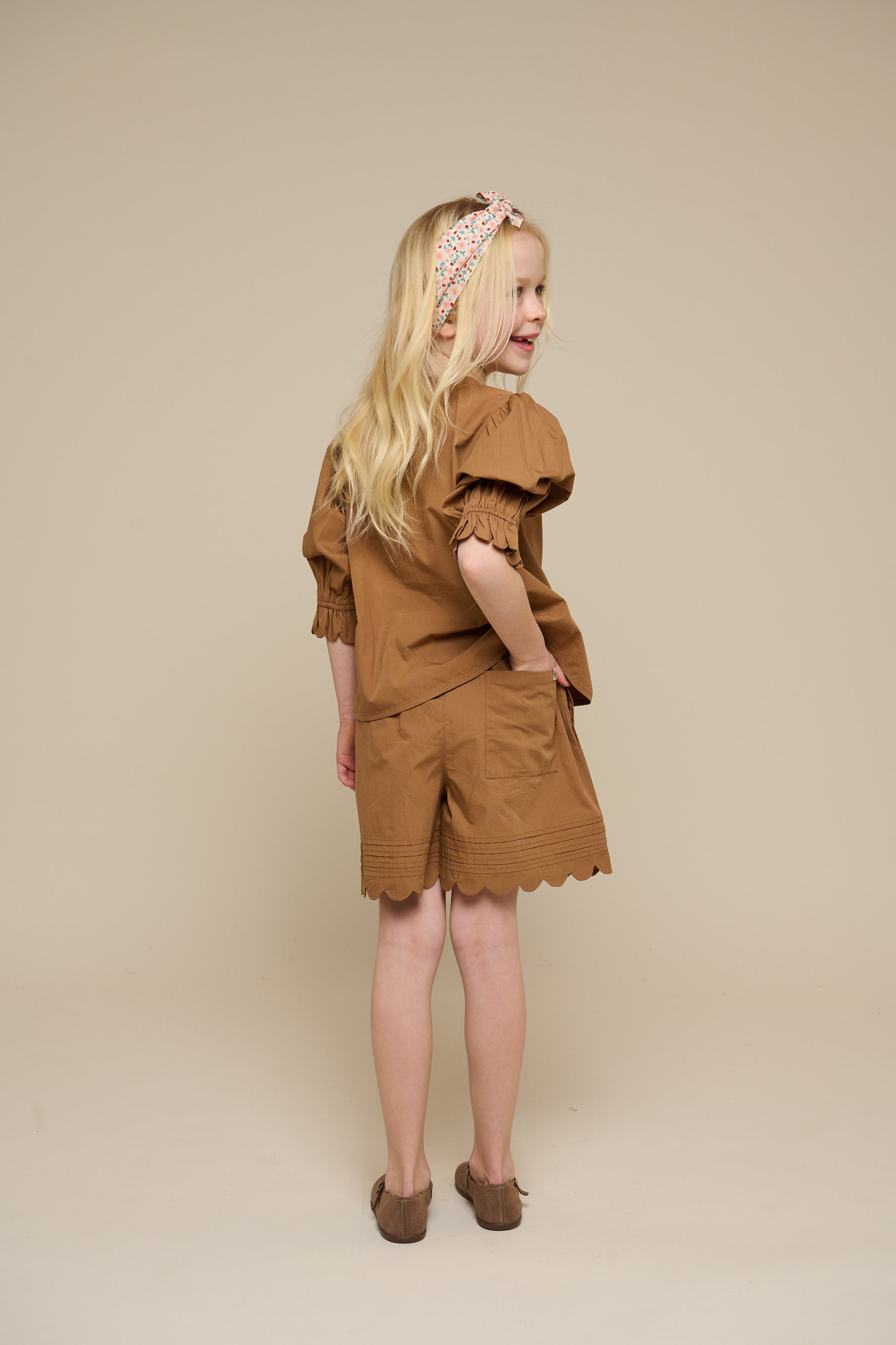 Poplinshorts med muslingekant - Tween - Coconut | 101075 Joy