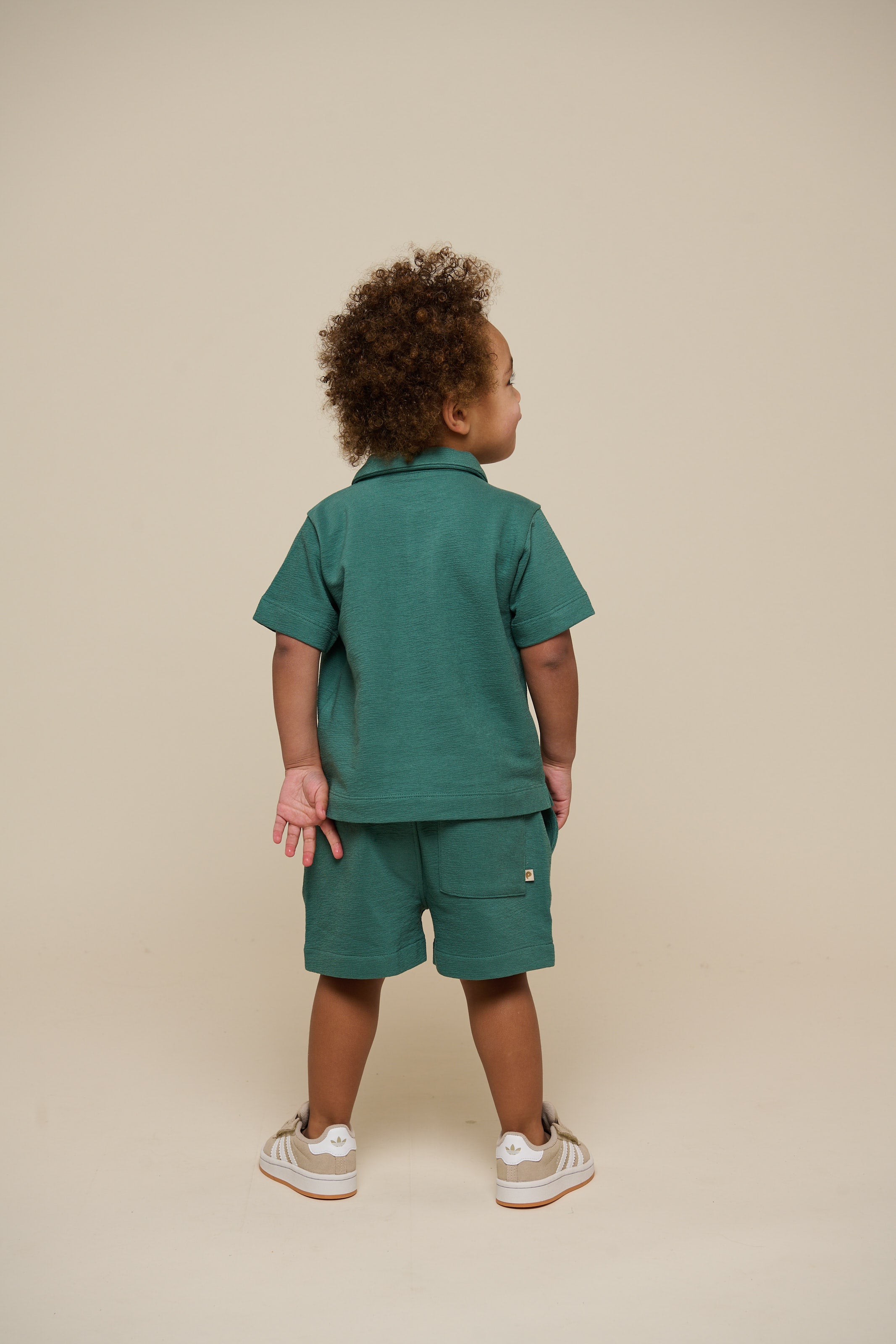 Jerseyshorts med struktur - Kids - Tropical Green | 101219 Sonny