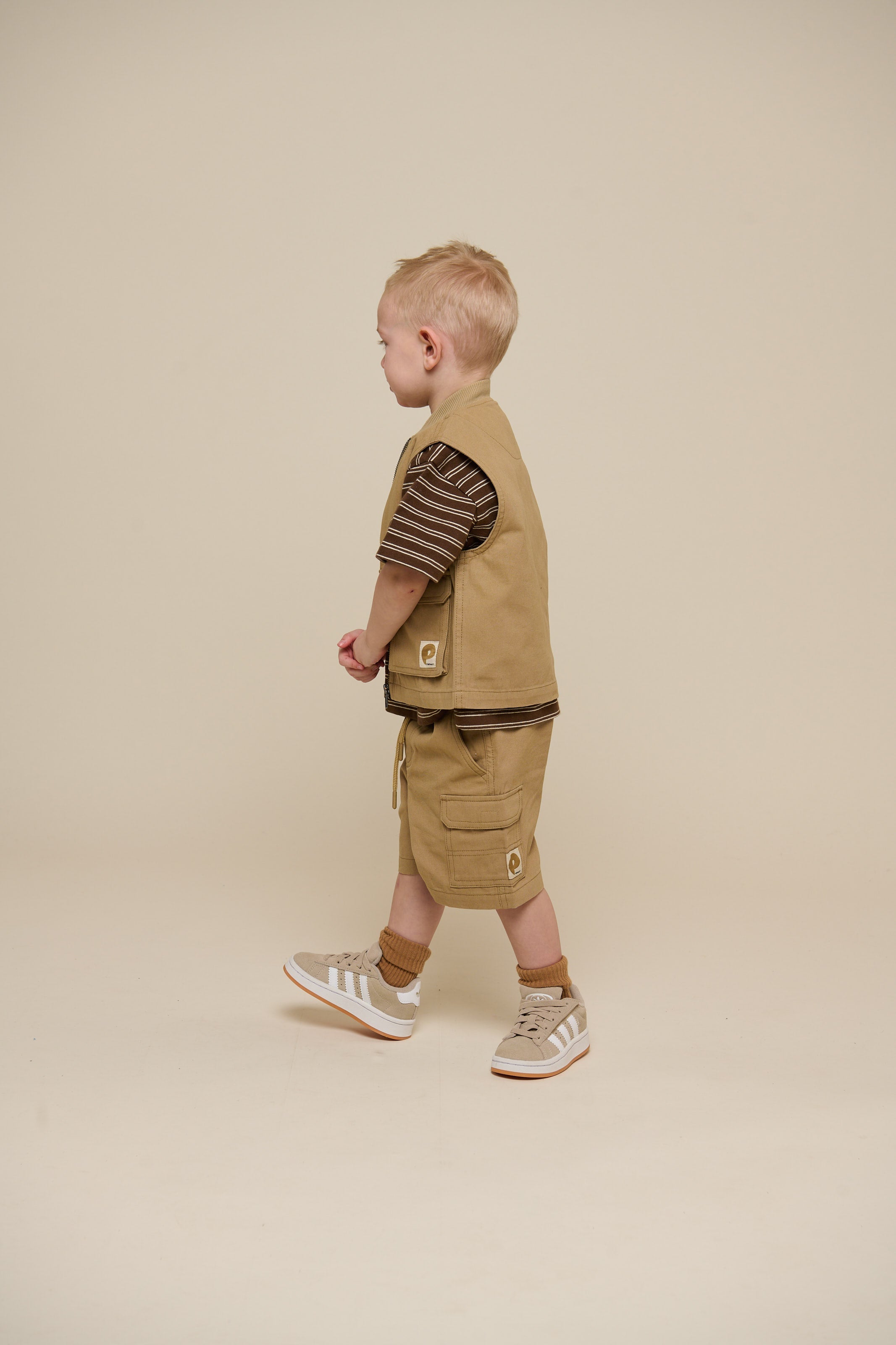 Stribet T-shirt - Kids - Dark Brown | 101177 Otto