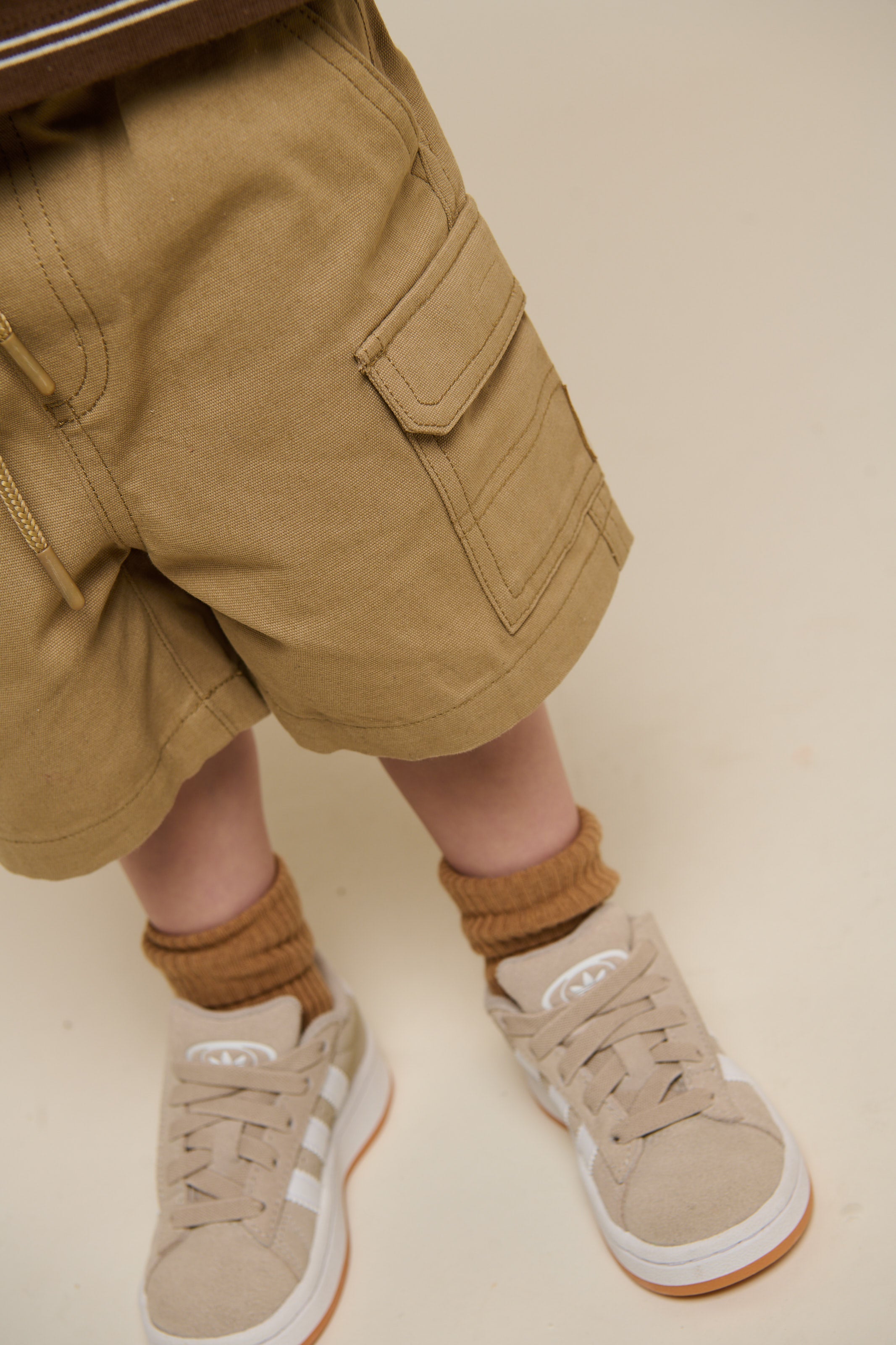 Canvas cargo-shorts - Kids - Khaki | 101120 Isack