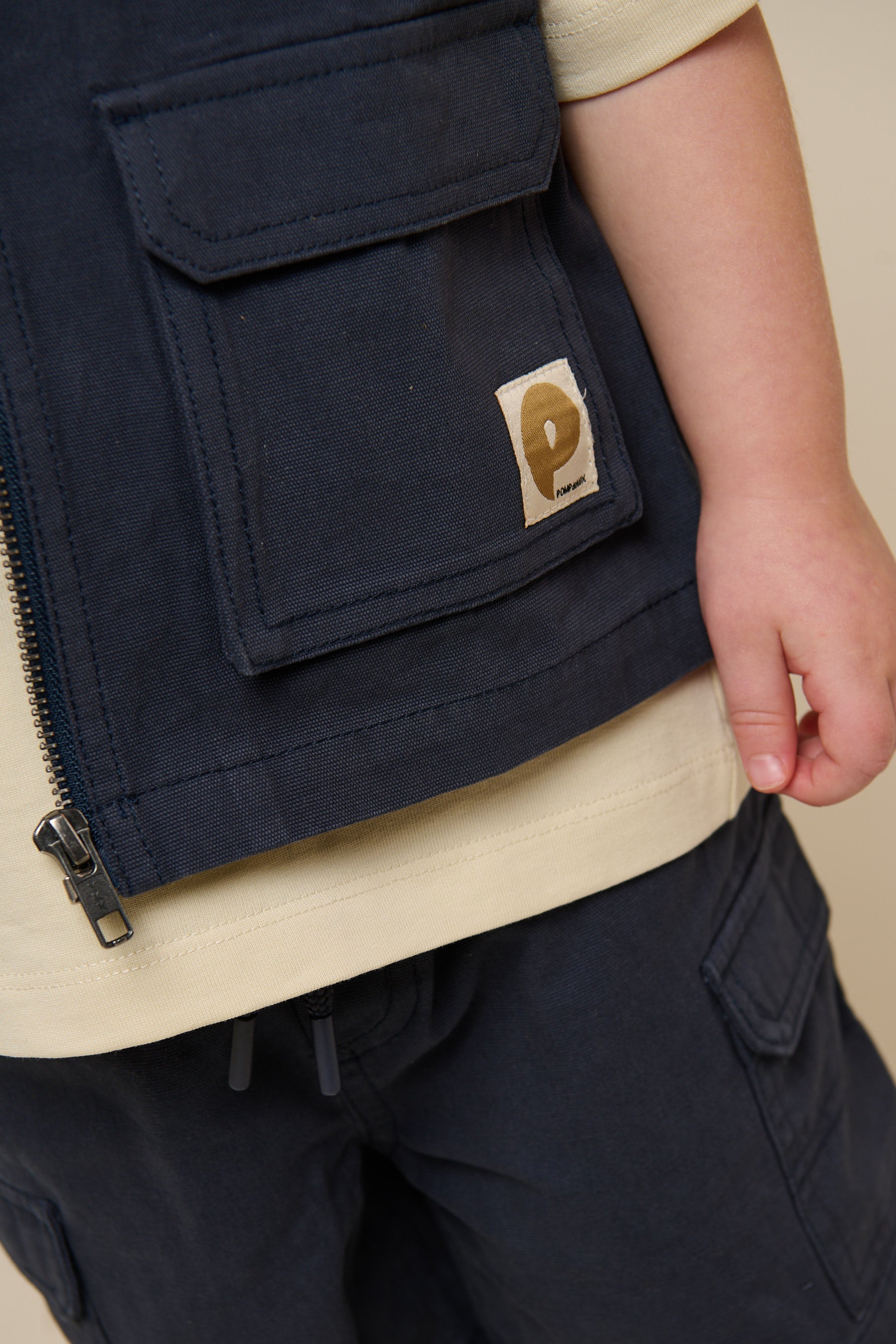 Canvas cargo-vest - Kids - Navy | 101130 Isack