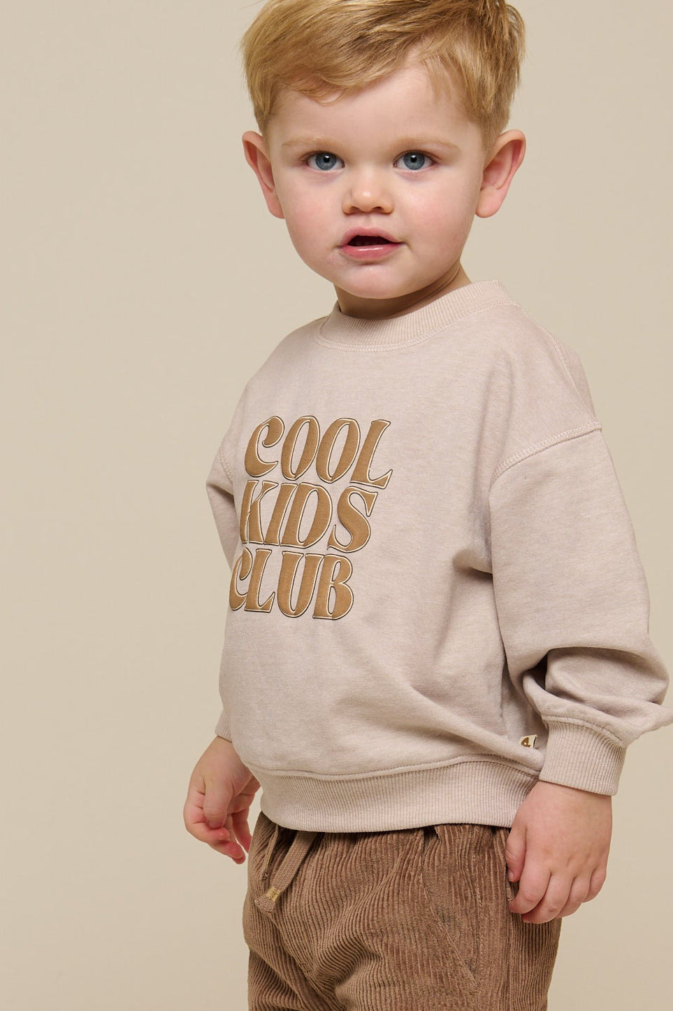 Crewneck sweatshirt - Kids - Nature Melange | 101163 Nathan