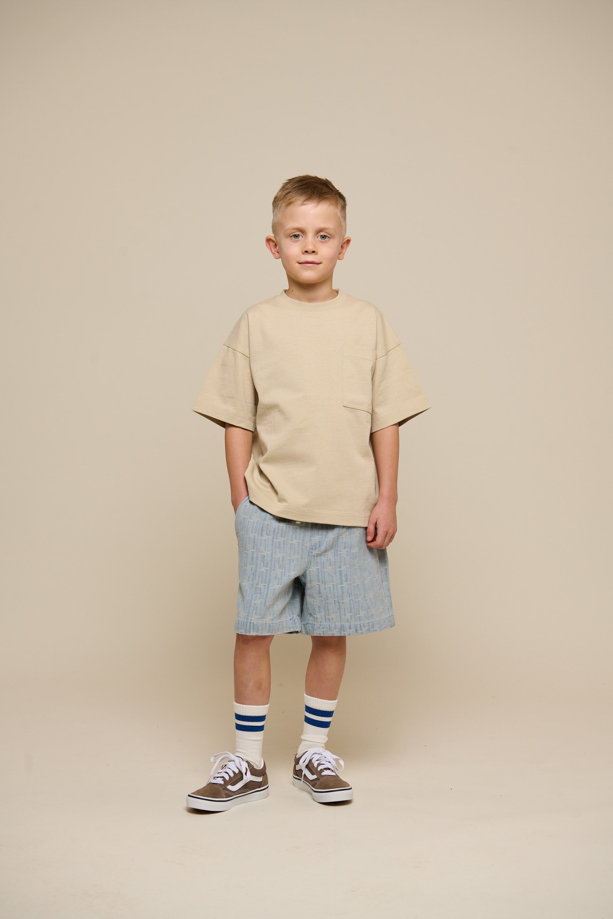 T-shirt med lomme - Tween - Light Sand | 101147 Jasper