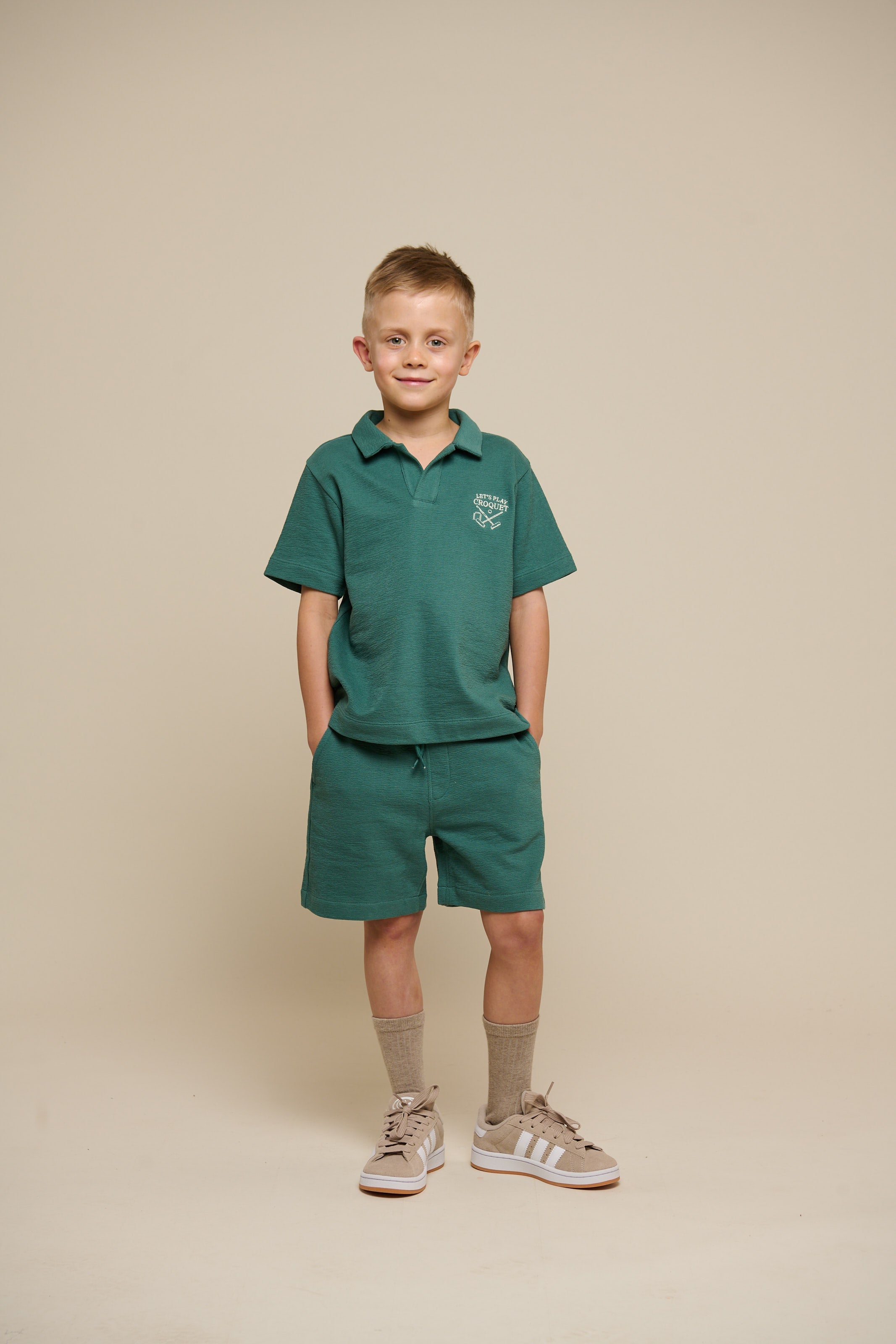 Jerseyshorts med struktur - Tween - Tropical Green | 101220 Sonny