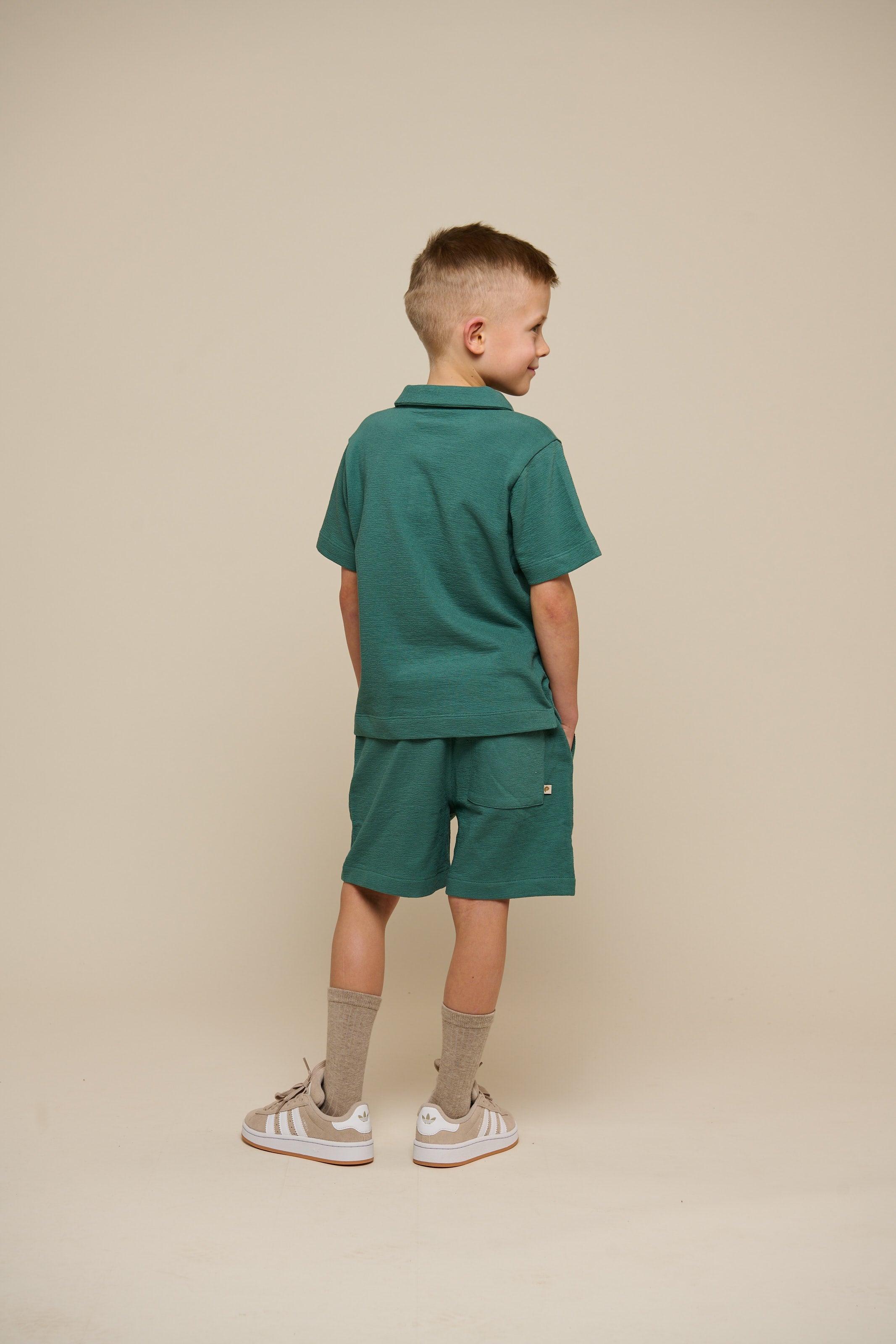 Jerseyshorts med struktur - Tween - Tropical Green | 101220 Sonny