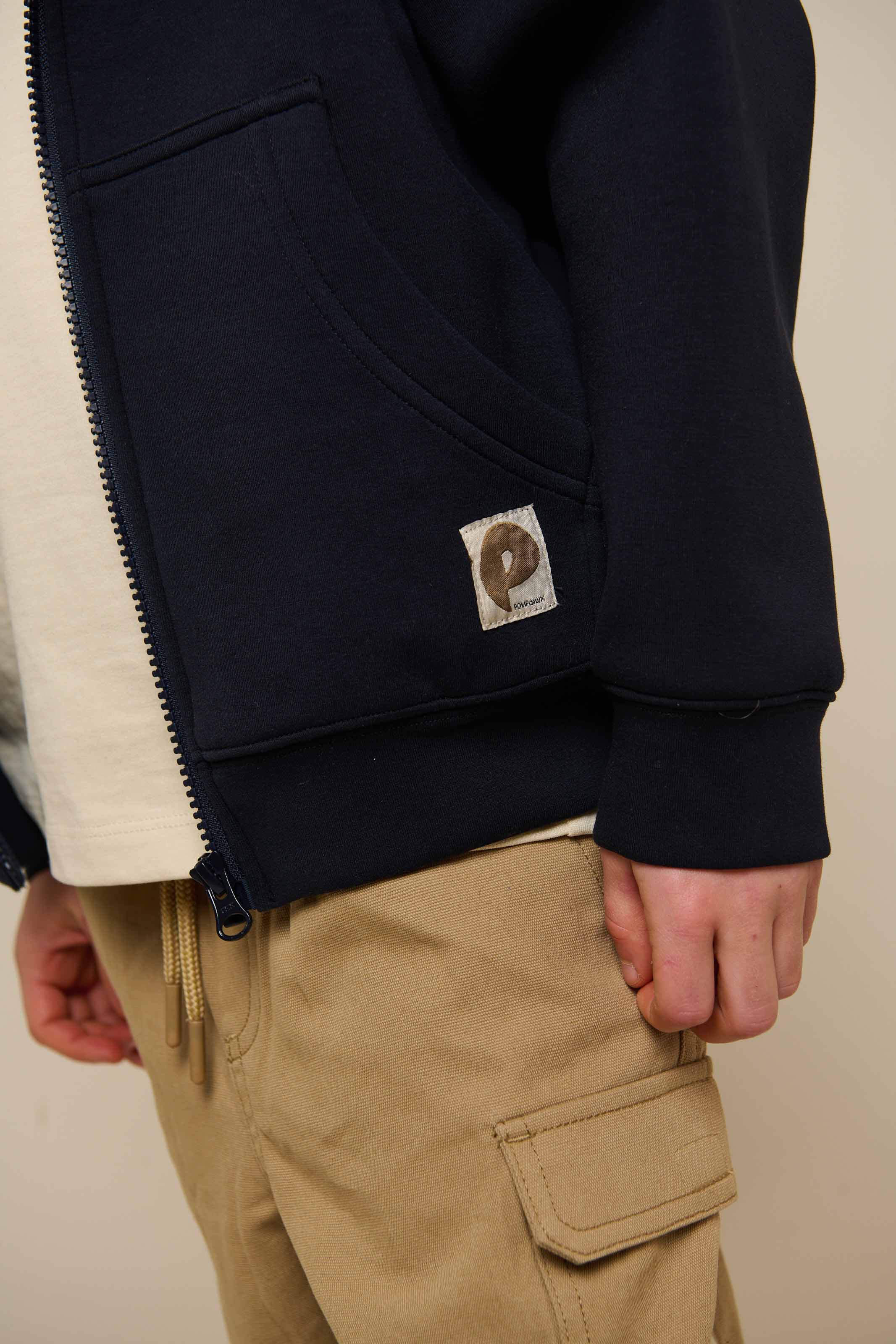 Scuba Hættetrøje med lynlås - Tween - Dark Navy | 100640 Liam