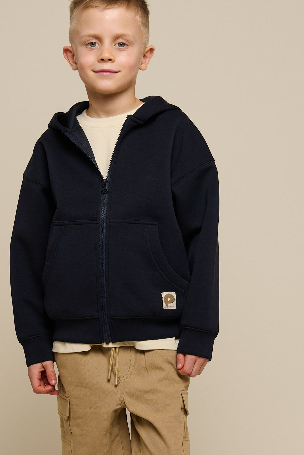 Scuba Hættetrøje med lynlås - Tween - Dark Navy | 100640 Liam