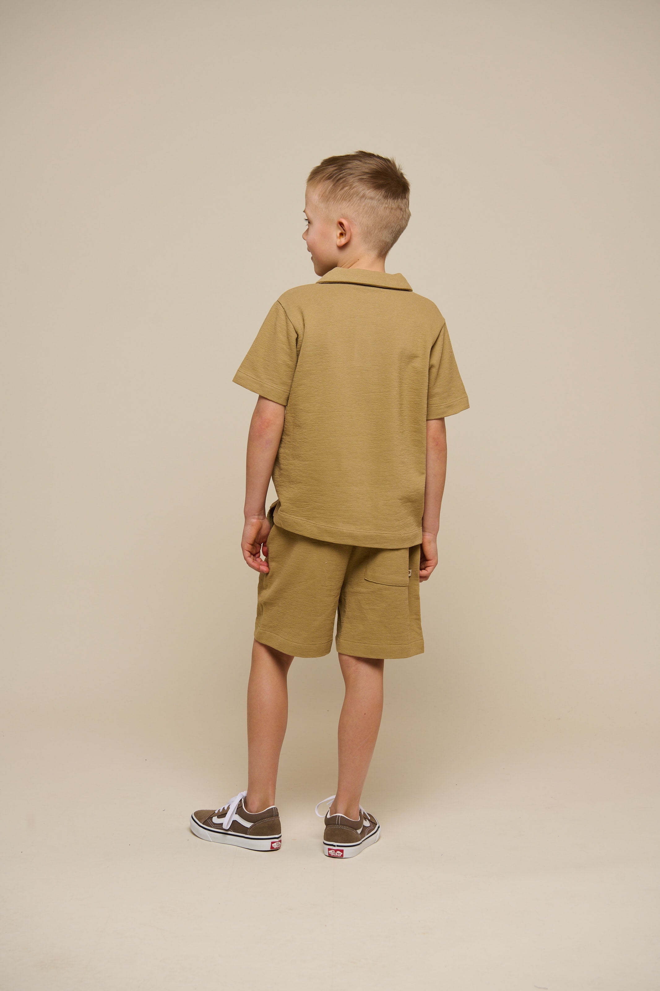 Jerseyshorts med struktur - Tween - Khaki | 101222 Sonny