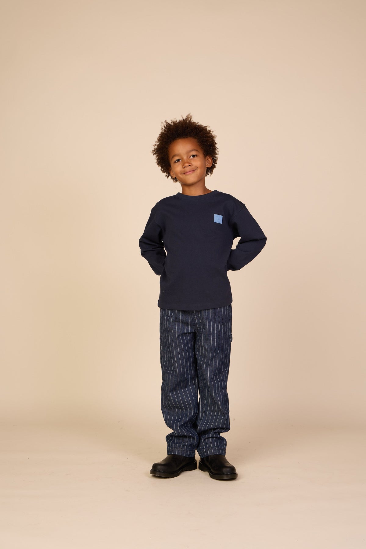 Langærmet T-shirt Tween - Navy | 101706 Kobe
