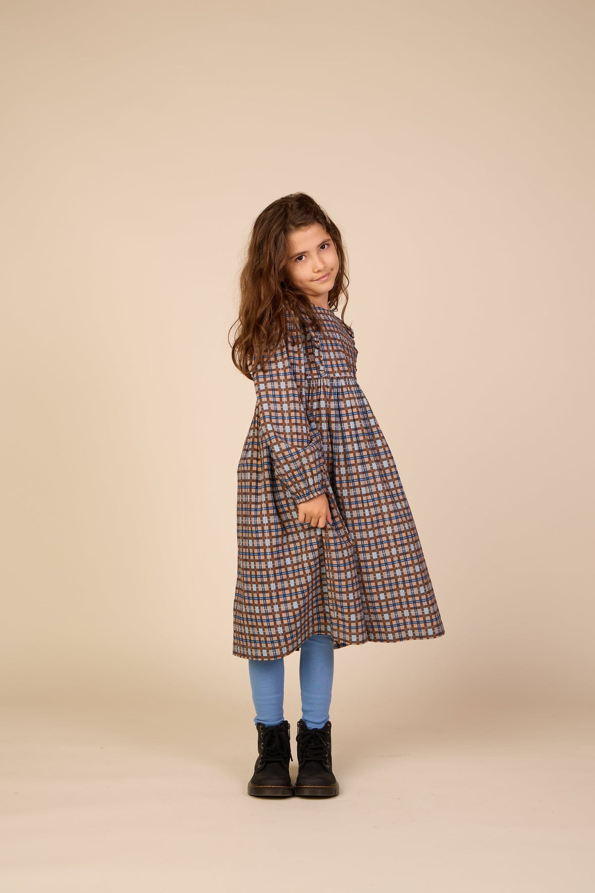 Ribbede leggings i modalblanding Tween - Dusty Blue | 101572 Lottie