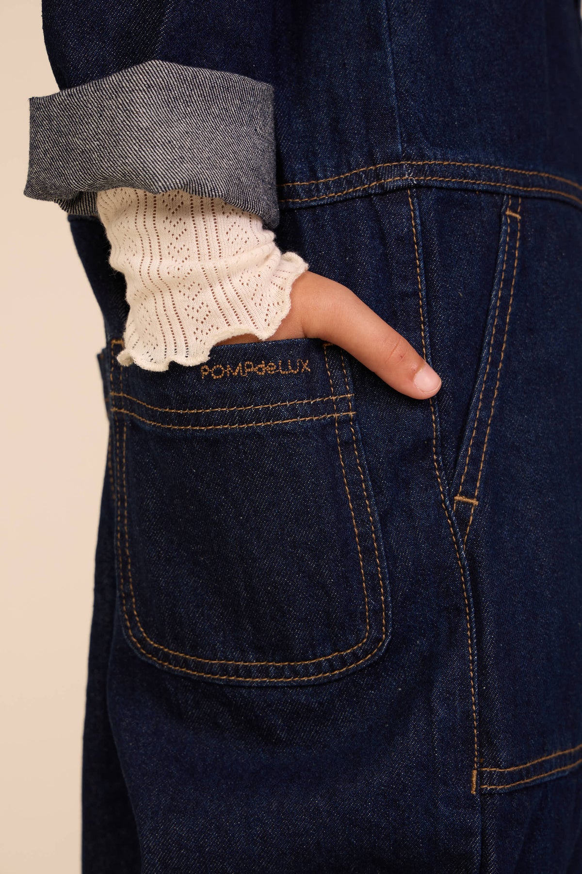 Denim kedeldragt Kids - Dark Blue | 101642 River