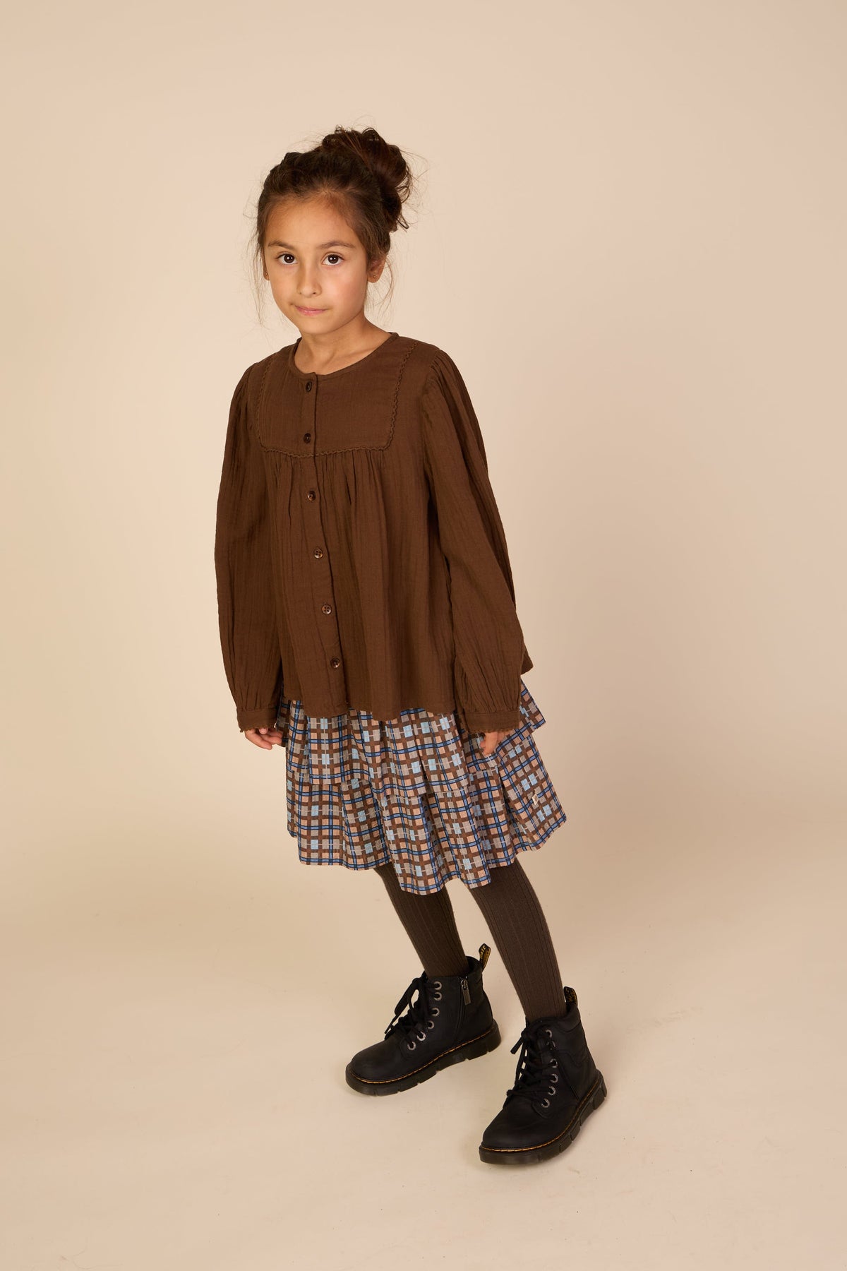 Ternet bomuldsnederdel Tween - Blue | 101500 Penny
