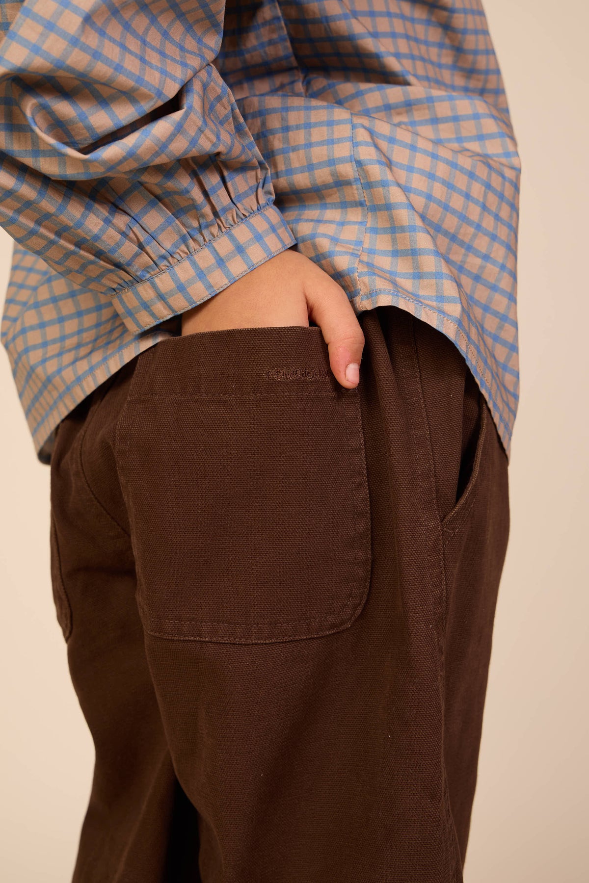 Baggy canvas bukser Tween - Dark Brown | 101528 Jenna