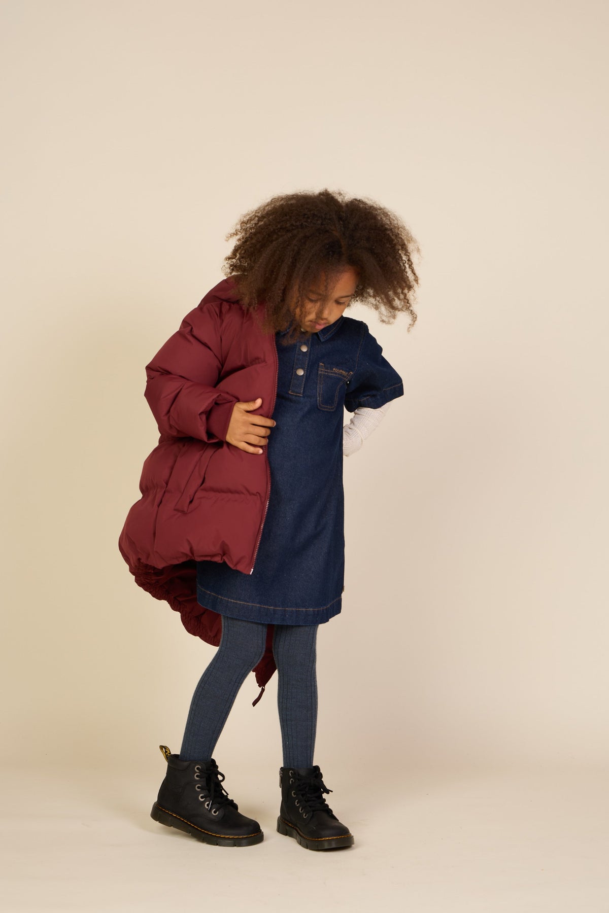 Adventure® Vinterjakke med justerbar talje Tween - Bordeaux | 101416 Elenor