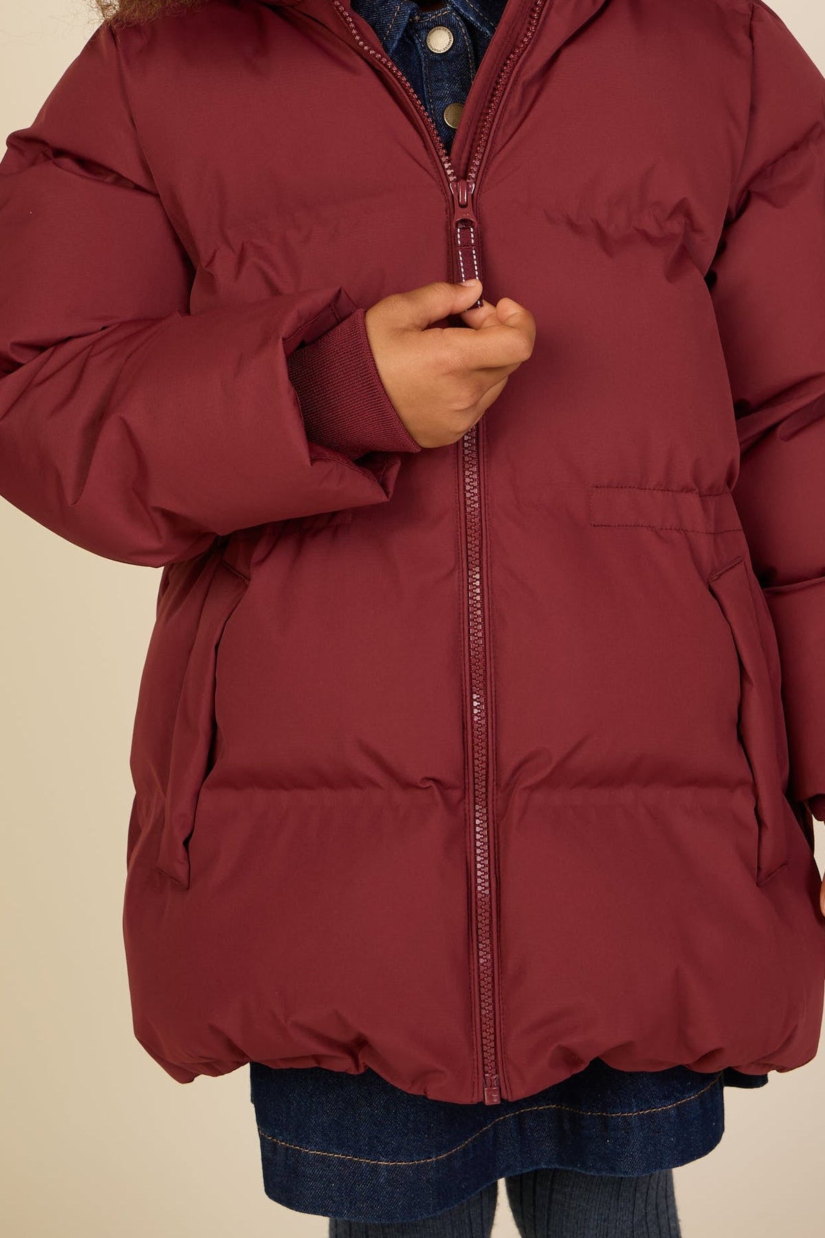 Adventure® Vinterjakke med justerbar talje Kids - Bordeaux | 101415 Elenor