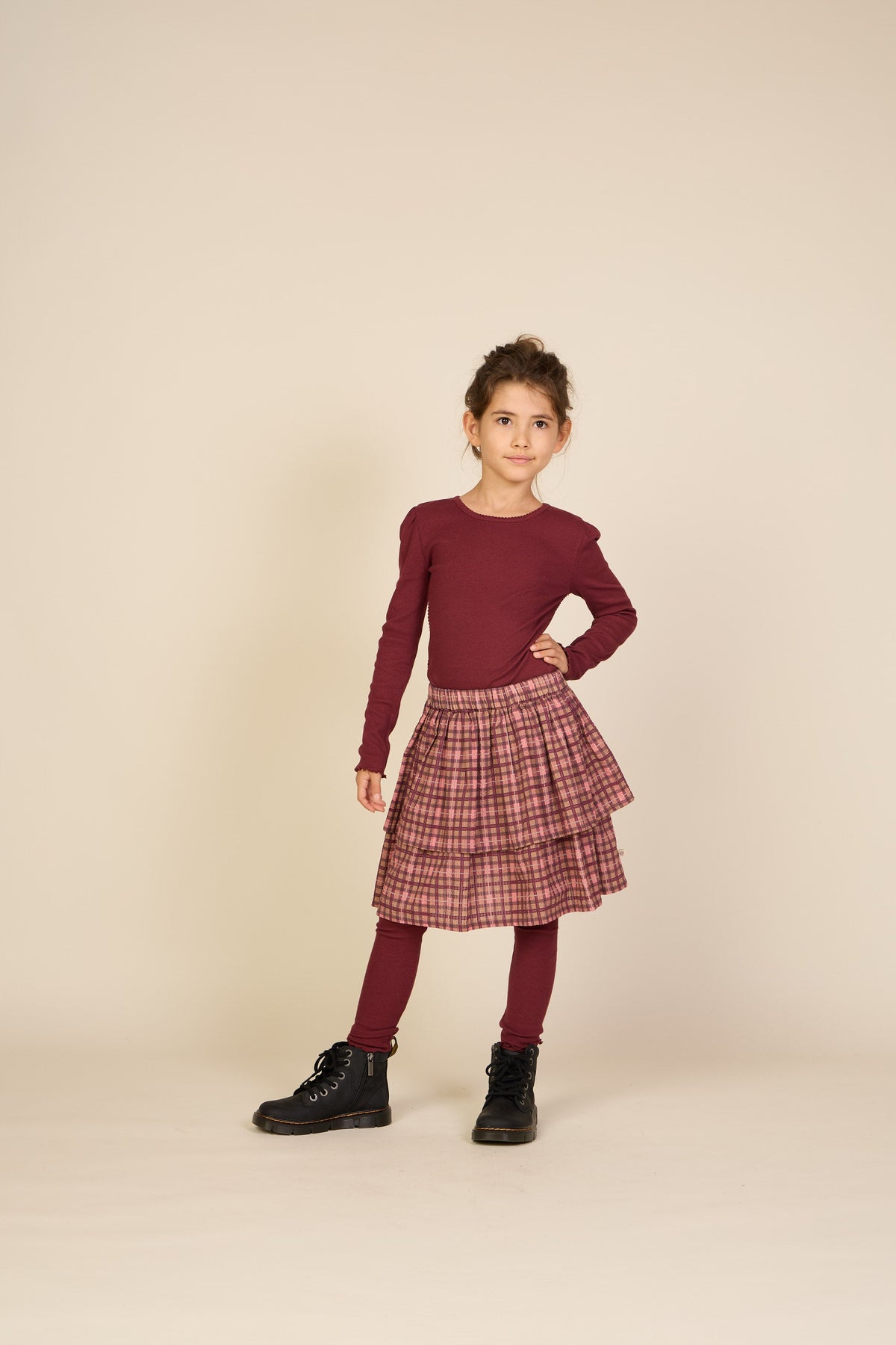 Ternet bomuldsnederdel Tween - Rose | 101498 Penny