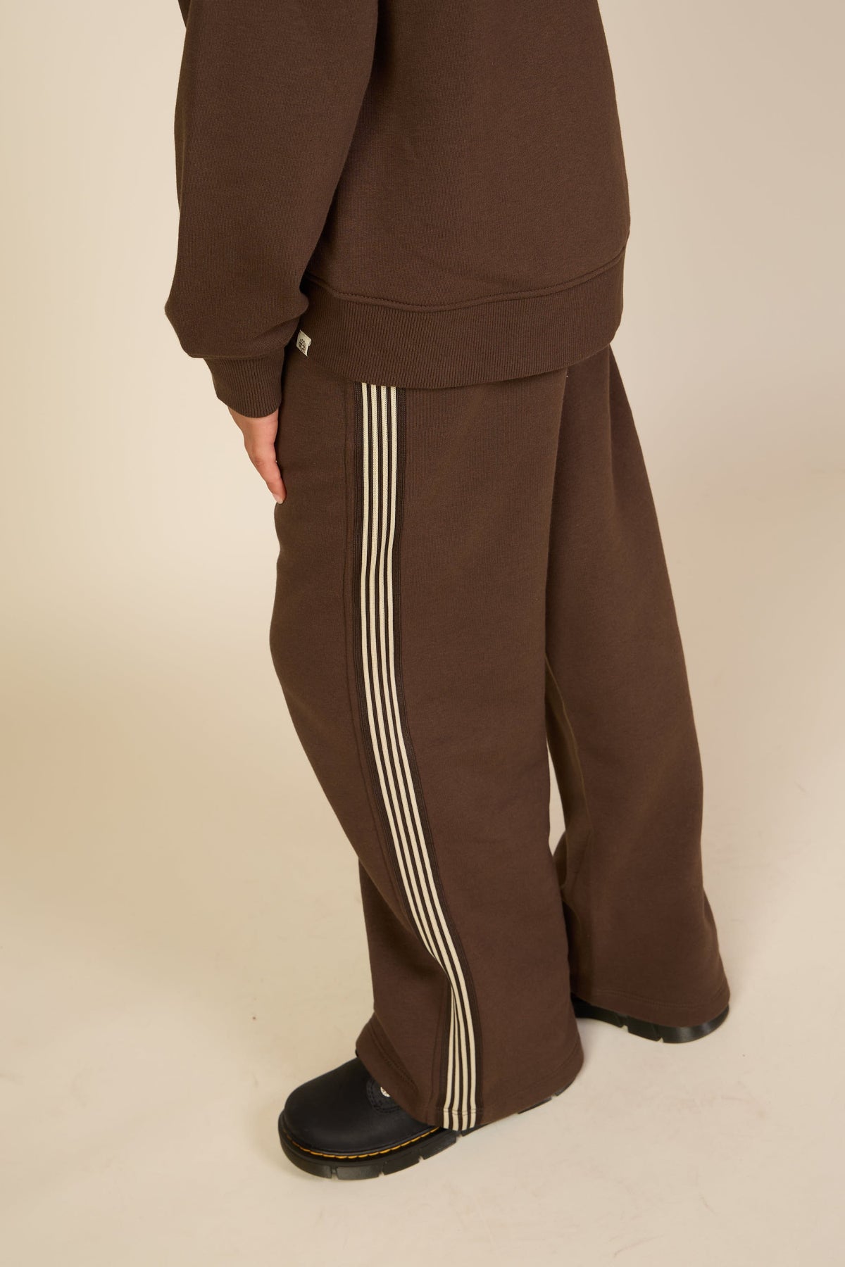 Joggingbukser med sidebånd Tween - Dark Brown | 101631 Zoe
