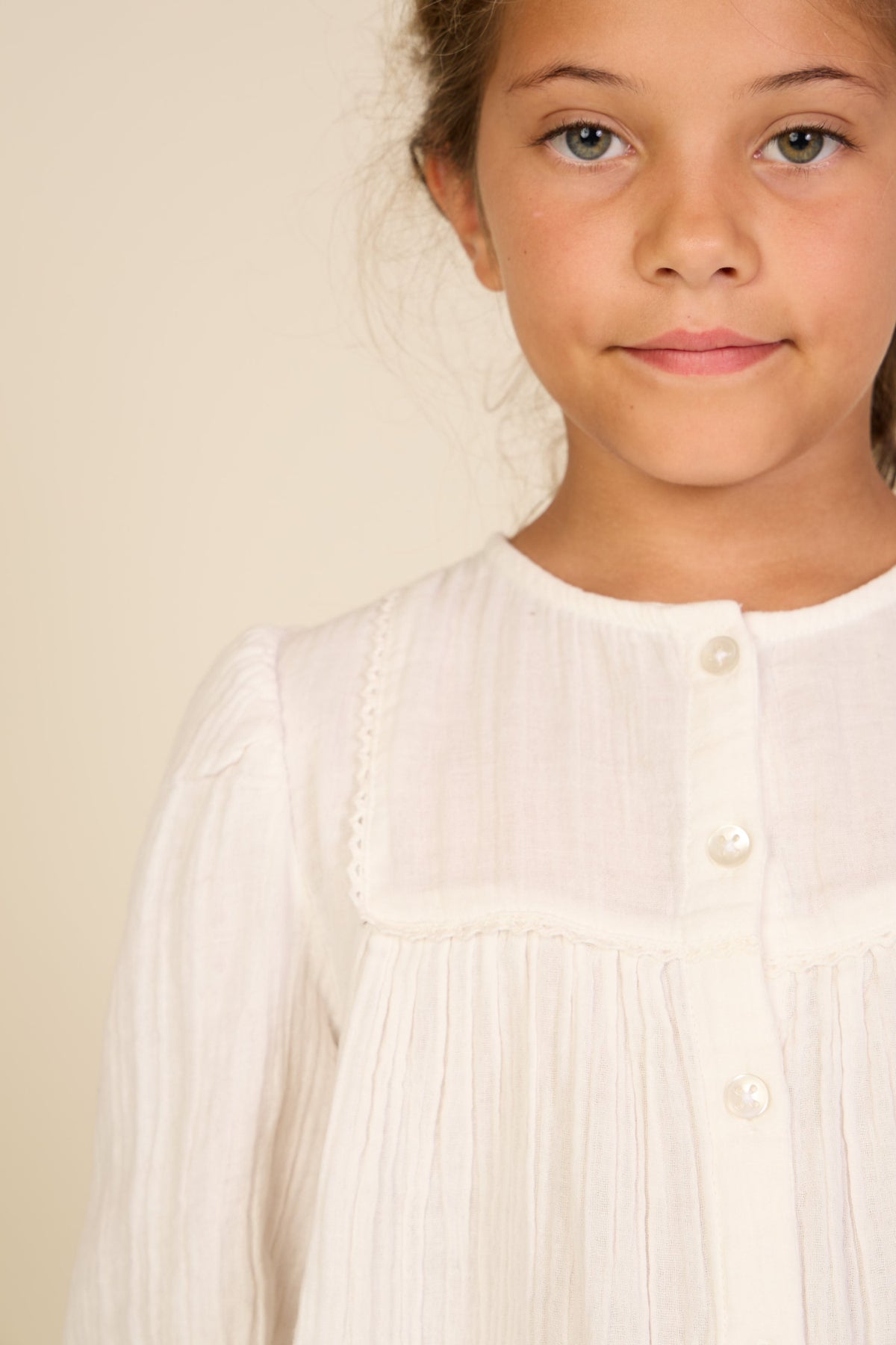 Bluse i musselin Tween - Offwhite | 101462 Celina