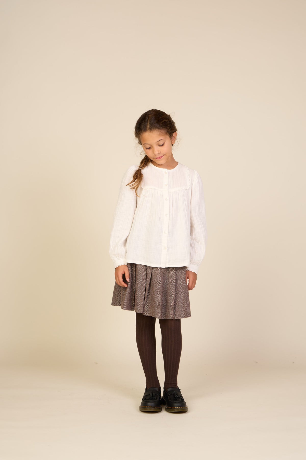 Bluse i musselin Tween - Offwhite | 101462 Celina