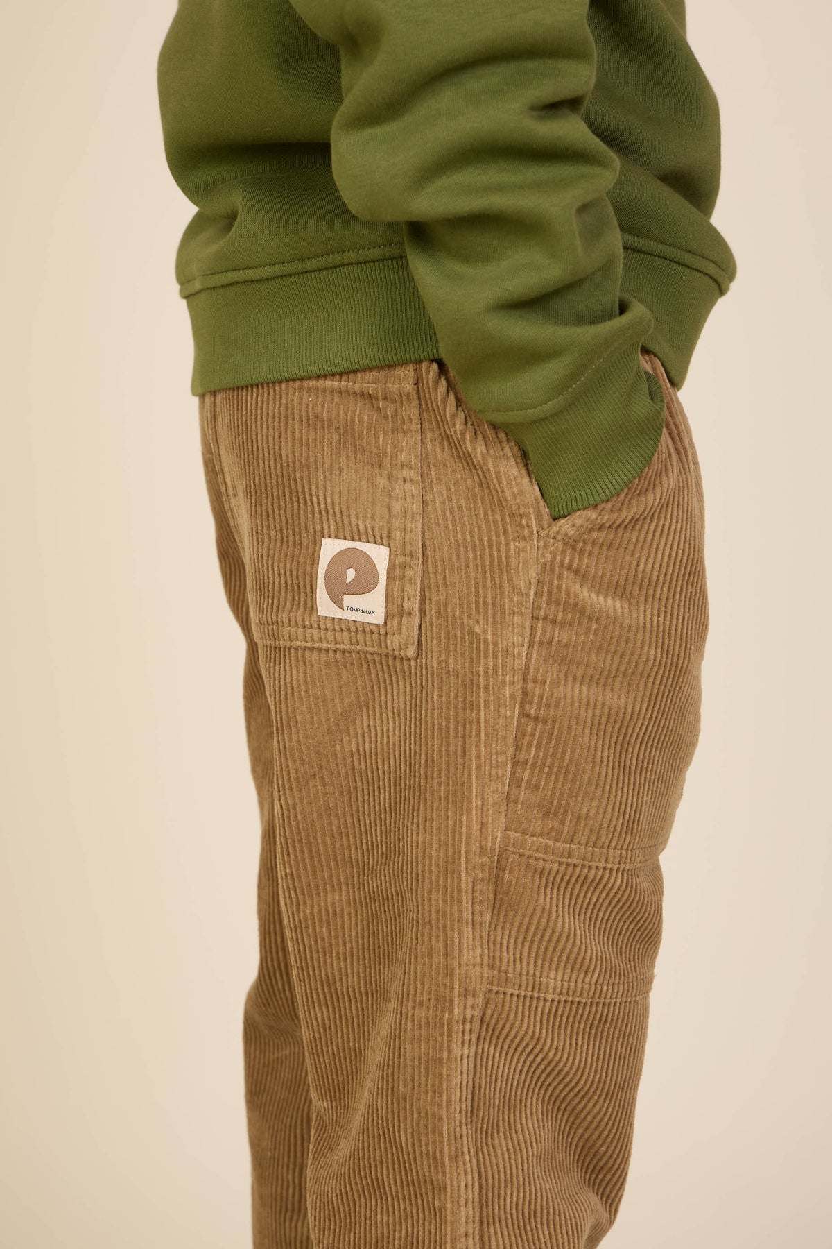 Fløjlsbukser med påsatte lommer Tween - Khaki | 101538 Reed