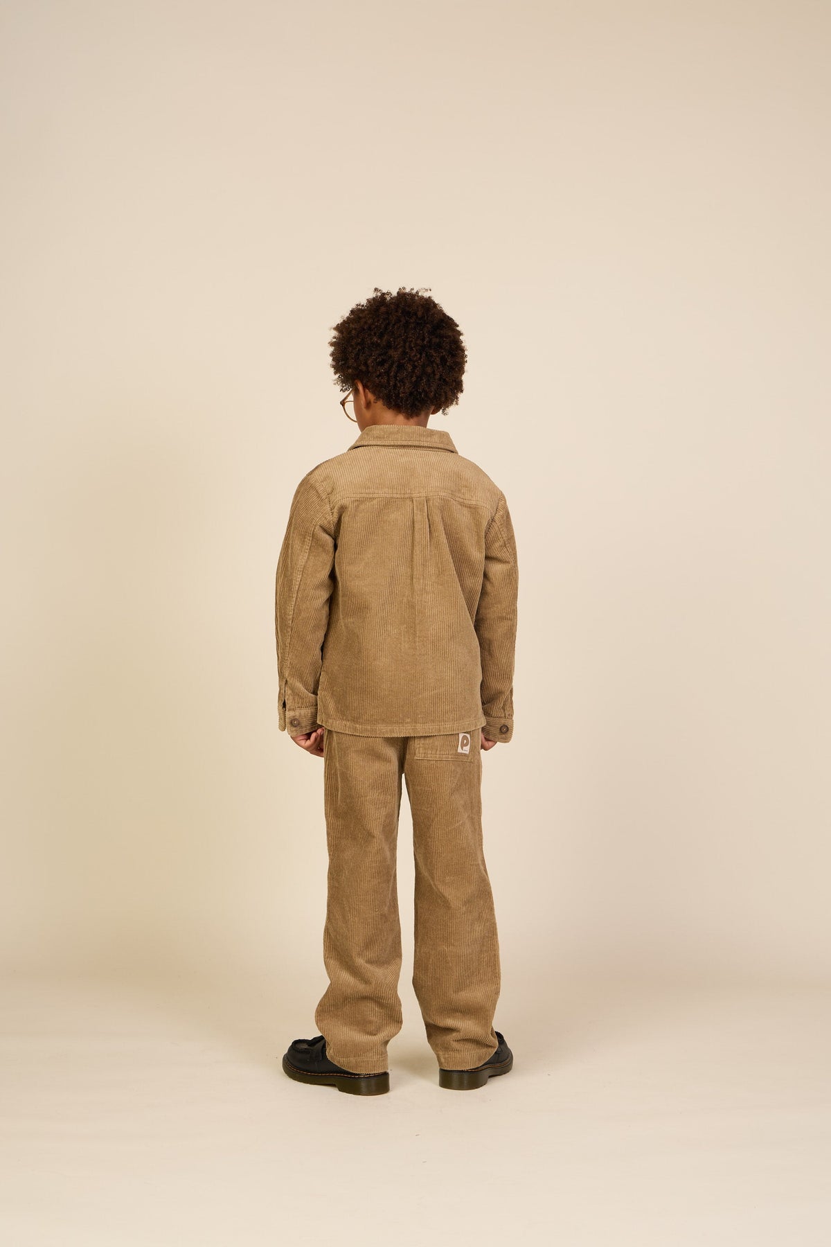 Fløjls-overshirt med påsatte lommer Tween - Khaki | 101540 Reed