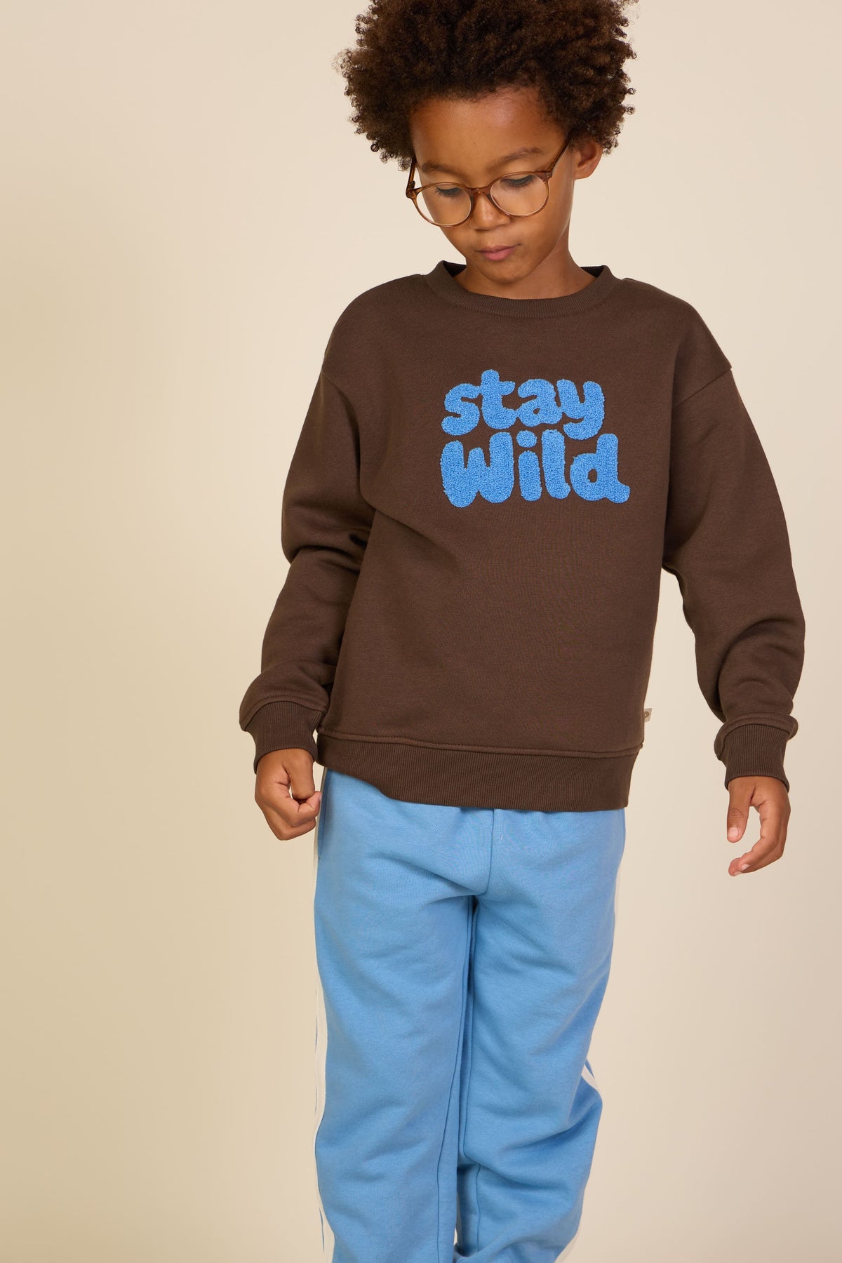 Sweatpants med kontrast bånd - Tween - Dusty Blue | 101258 Carter