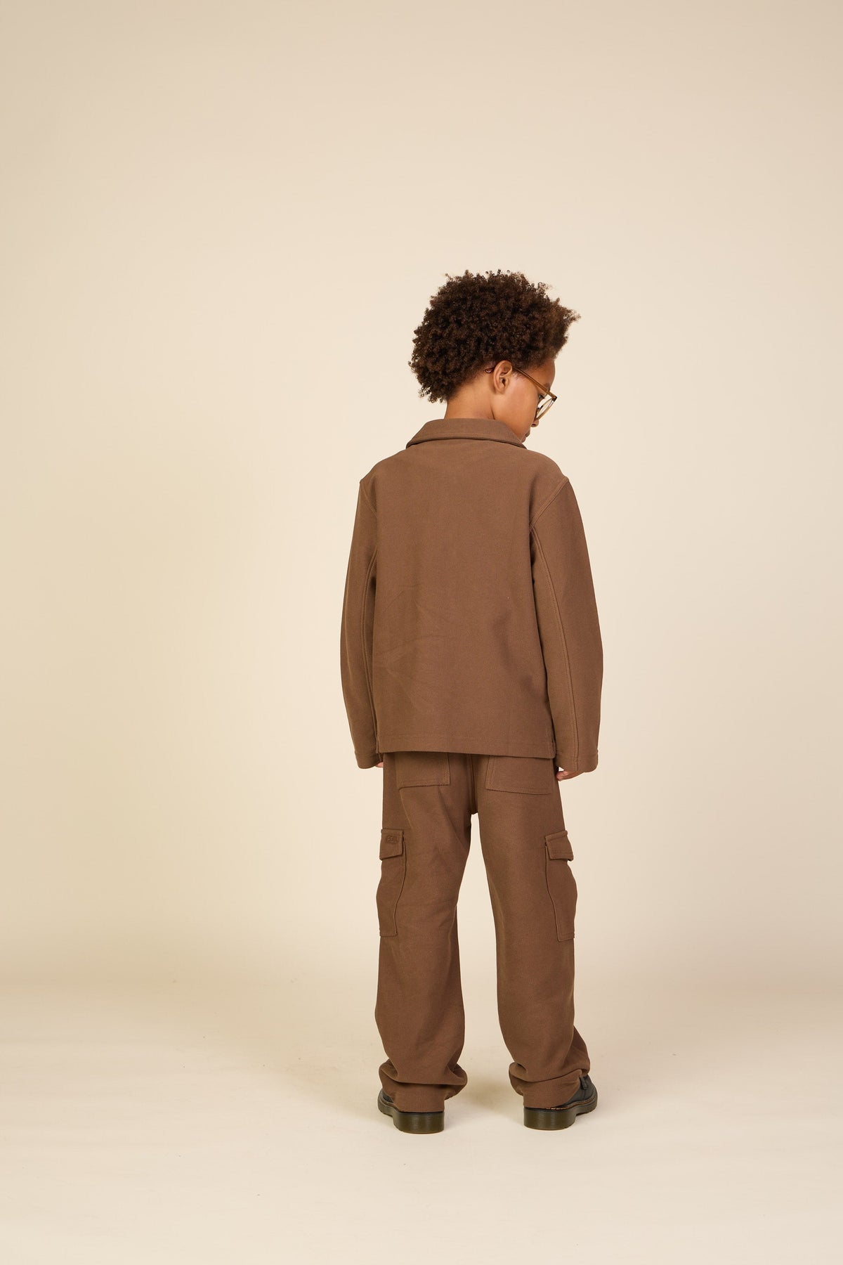 Overshirt i struktureret sweatkvalitet Tween - Brown | 101502 Wilder