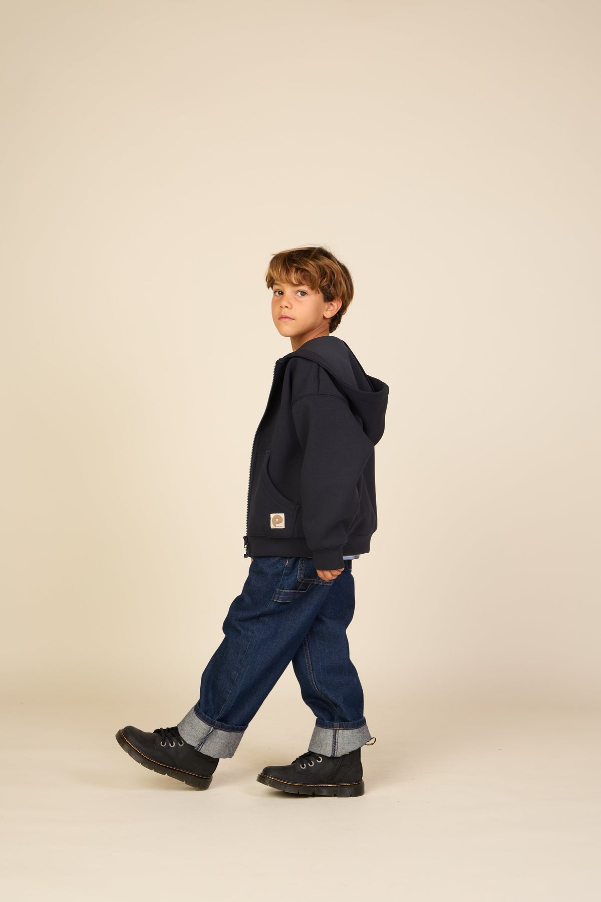 Scuba Hættetrøje med lynlås - Tween - Dark Navy | 100640 Liam