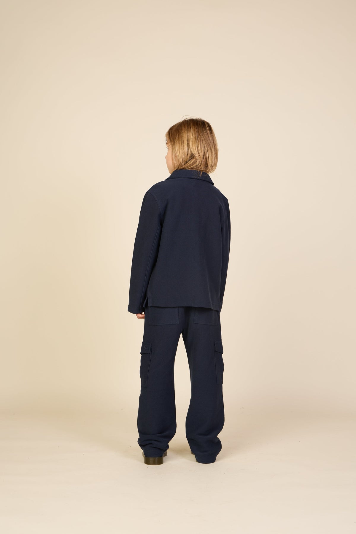 Overshirt i struktureret sweatkvalitet Tween - Navy | 101501 Wilder