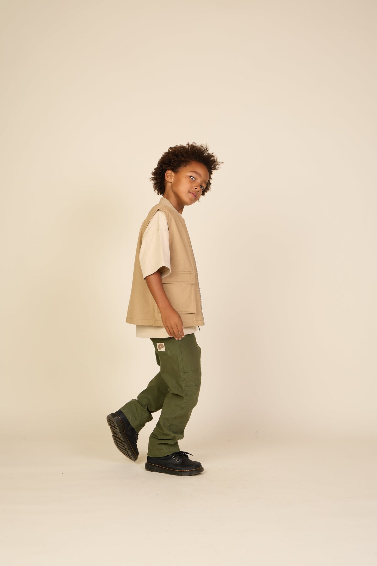 Canvas cargo-vest - Tween - Khaki | 101129 Isack