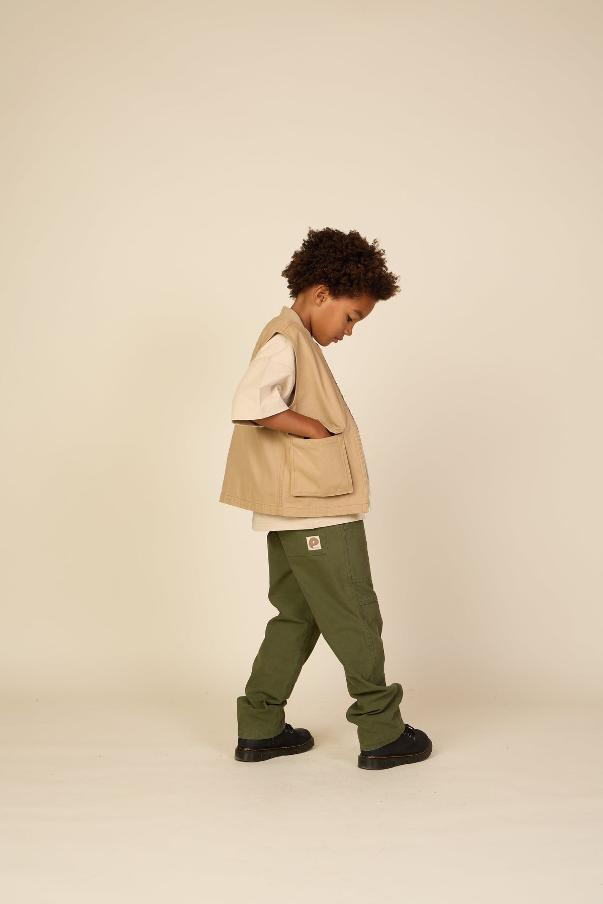 T-shirt med lomme - Tween - Light Sand | 101147 Jasper