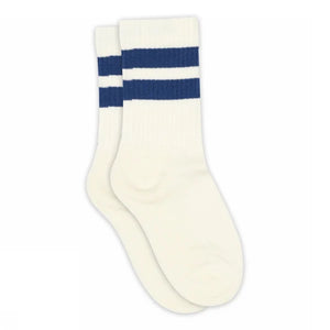 MP Retro stribede tennissokker - Tween - Blue | 101352 MP Andy Socks