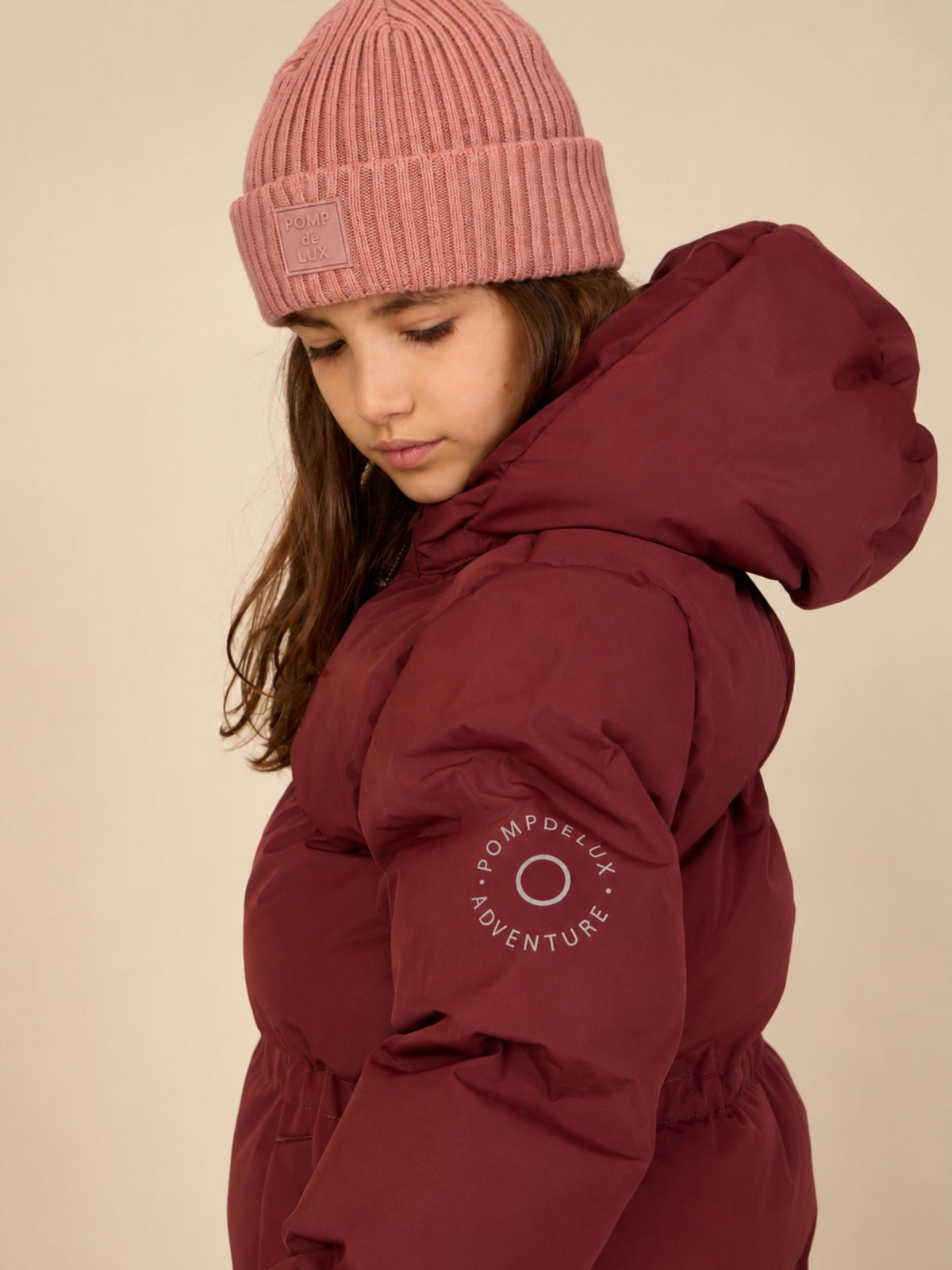 Ribstrikket bomuldshue - Kids - Dusty Rose | 101518 Todd
