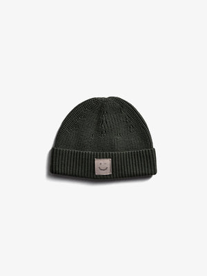 Ribbet strikhue - Tweens - Dark Green