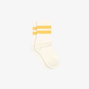 MP Retro stribede tennissokker - Kids - Yellow | 101355 MP Andy Socks