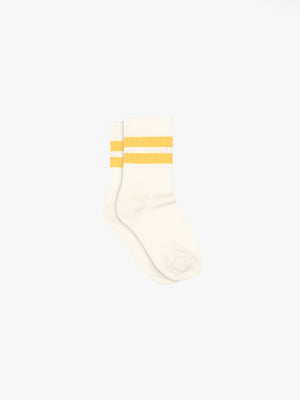 MP Retro stribede tennissokker - Tween - Yellow | 101356 MP Andy Socks