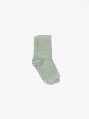 MP Ribstrikkede bomuldsstrømper - Kids - Green | 101369 MP Cotton Rib Socks
