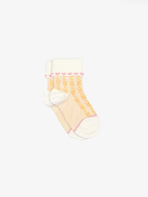 MP Strømper med hjerter - Kids - Rose | 101379 MP Klara Short Socks
