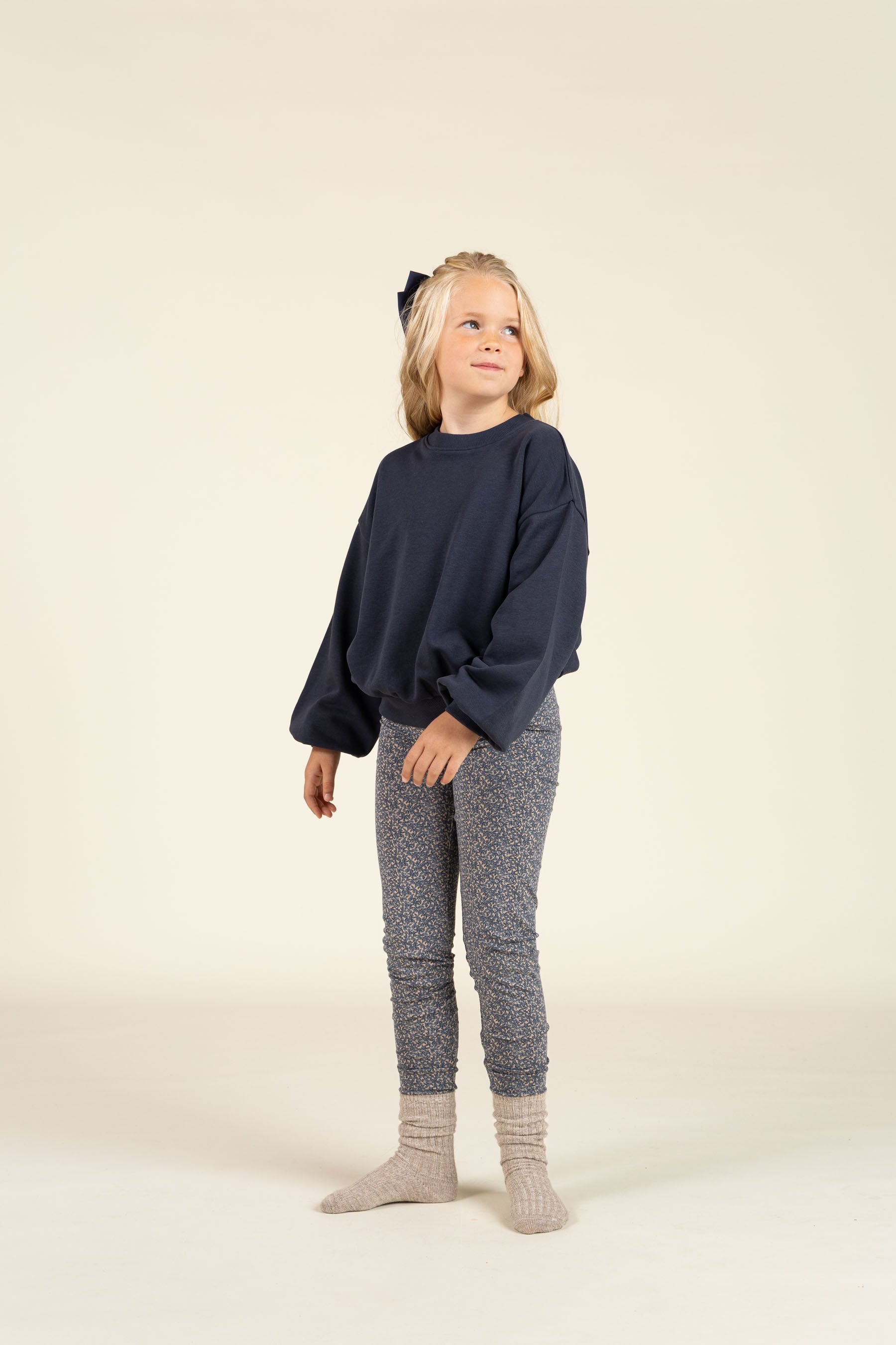 Jersey-leggings med printet - Tween - Blue | 100769 Ada