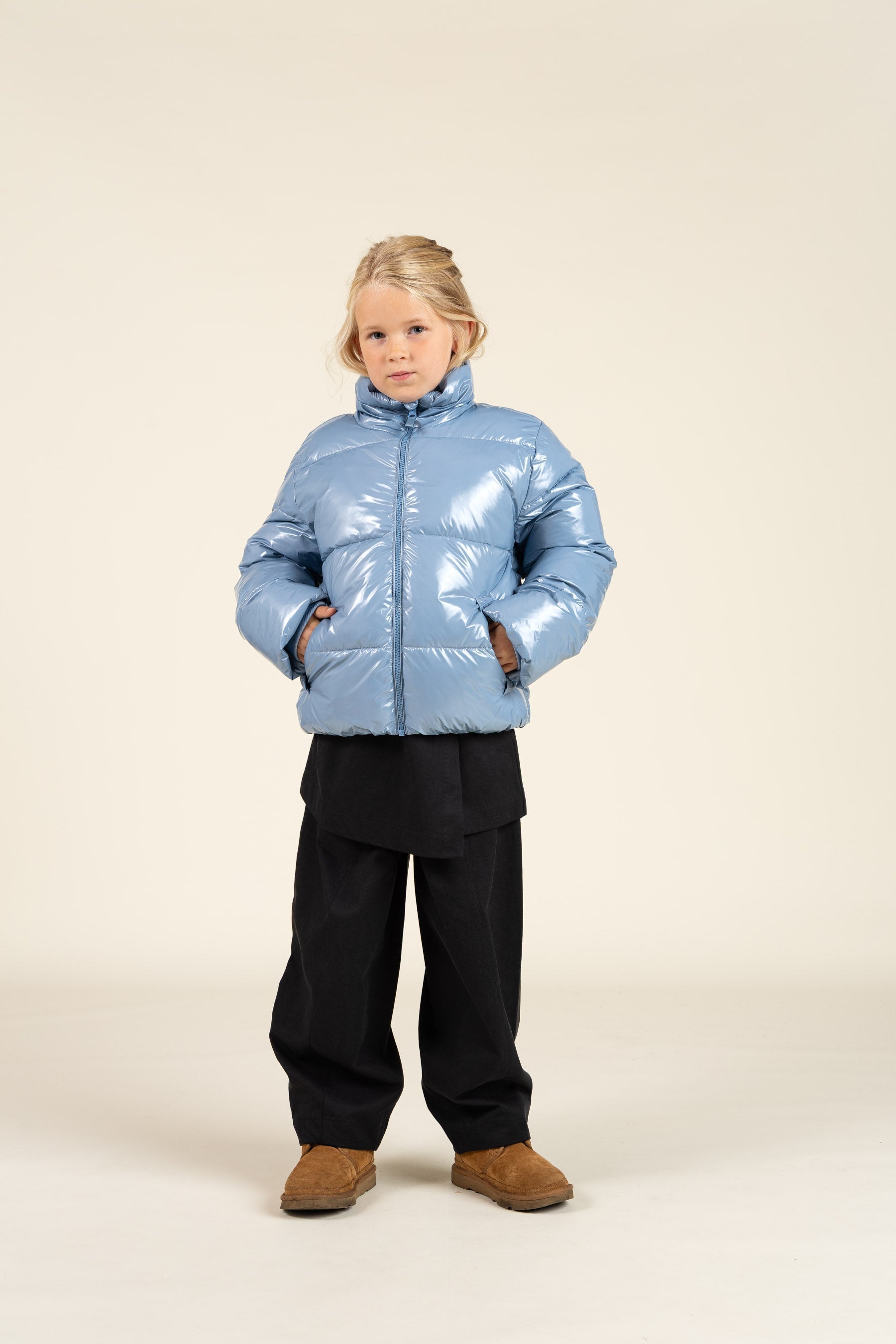 Shiny Pufferjakke - Tween - Blue | 100533 Violet