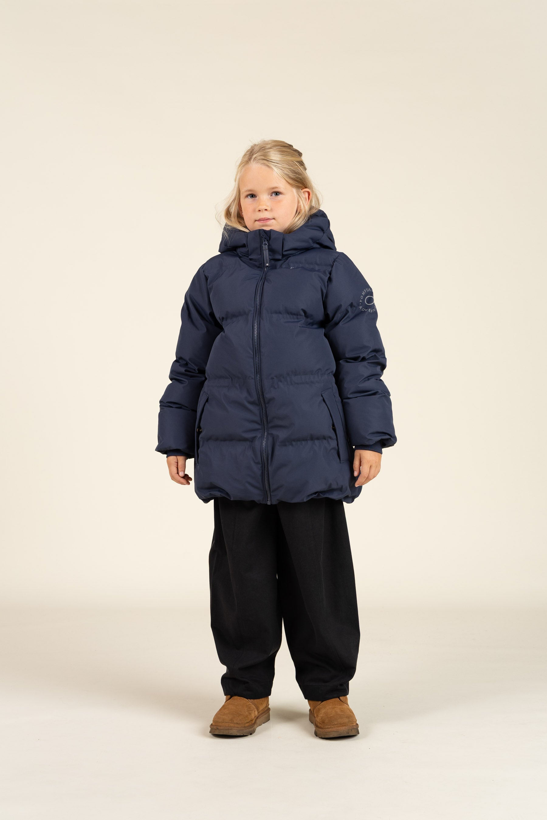 Vinterjakke med snøre - Tween - Navy | 100539 Elenor