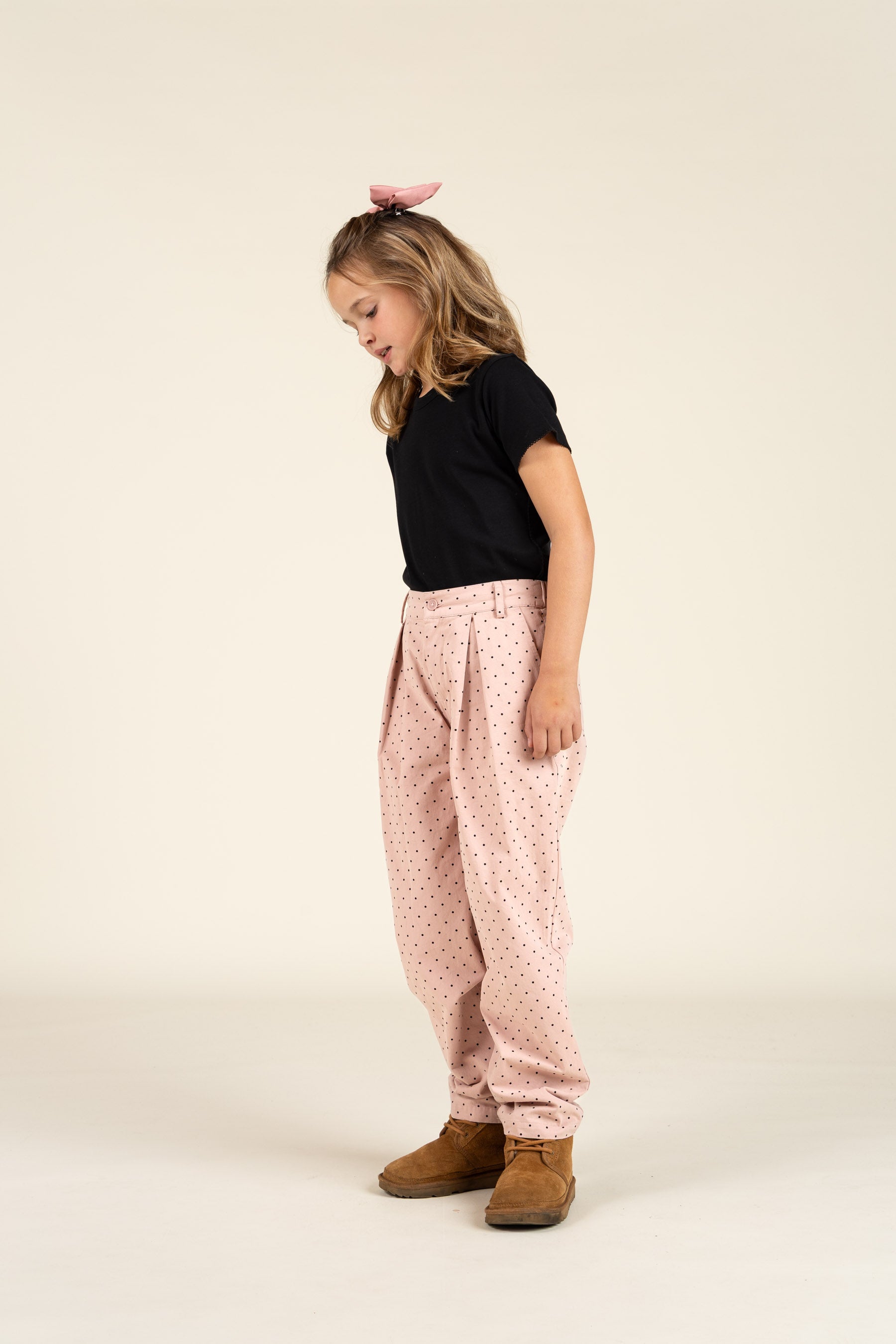 Twill-Bukser med prikker - Tween - Rose | 100613 Iris