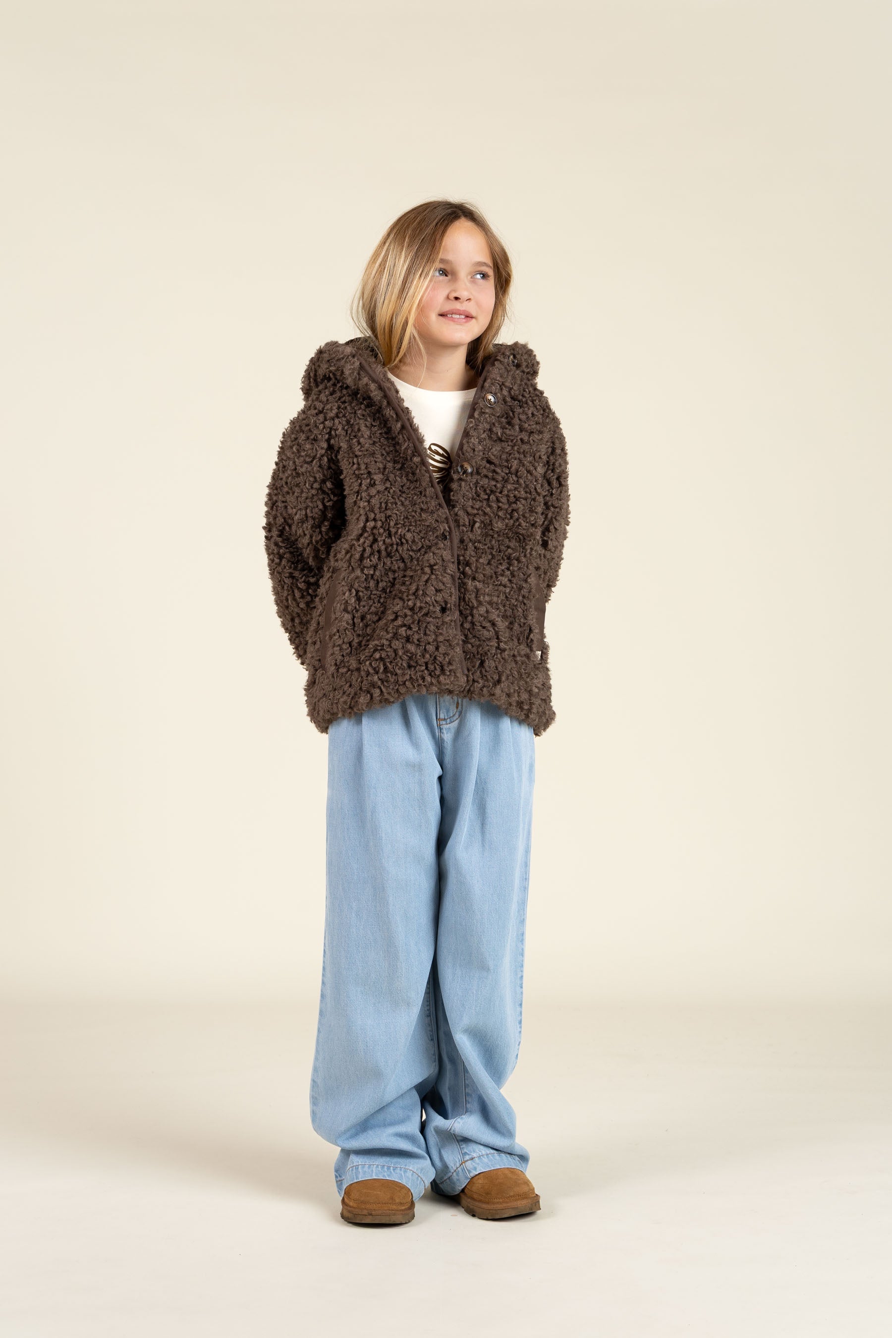Bløde denimbukser med brede ben - Tween - Blue denim | 100103 Lea