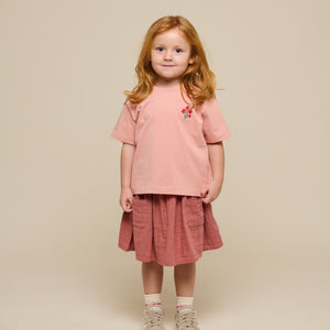 Flower Marked T-shirt - Kids - Powder Rose | 101292 Elsa