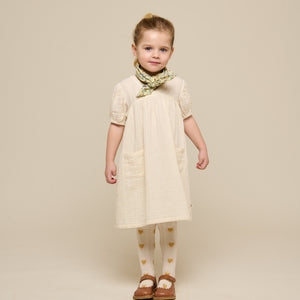 Kjole i musselin - Kids - Off White | 100914 Jasmine