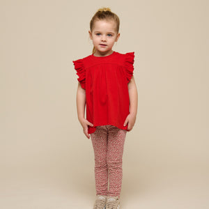 Jersey-leggings - Kids - Cherry Red | 101229 Lea